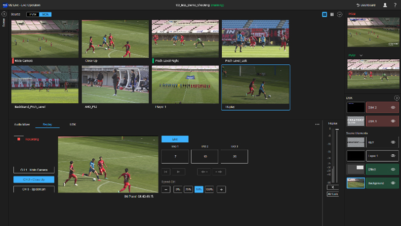 M2 Live操作GUIイメージ