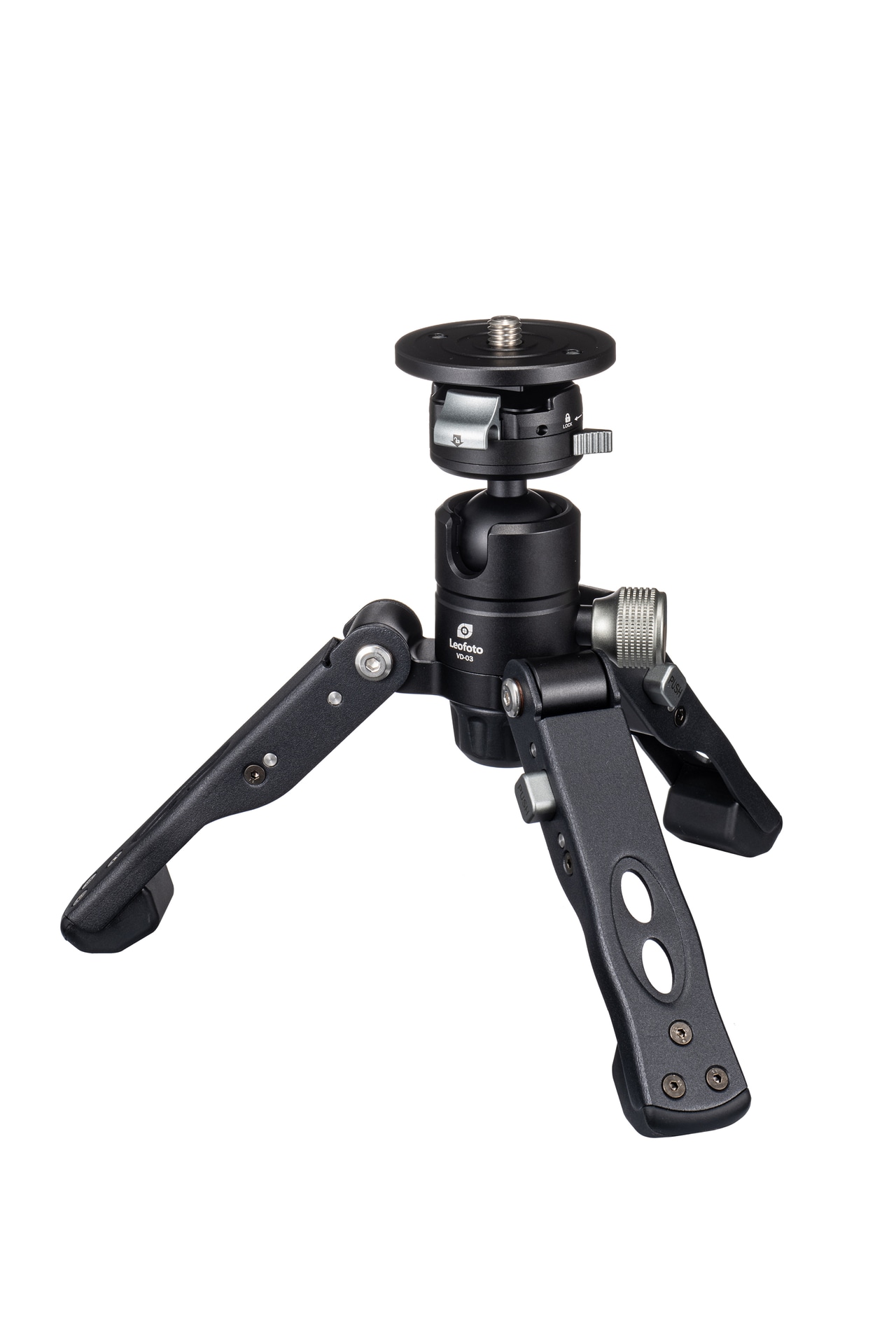 取り外したVD-03をミニ三脚としても使用できる