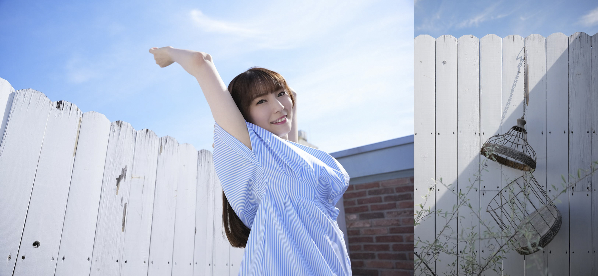 顔合わせの1カ月半後の5月上旬、ファーストDVD「目覚め」を都内スタジオで撮影。映像はアシスタントのマッハ佐藤くん、写真は俺が撮っている