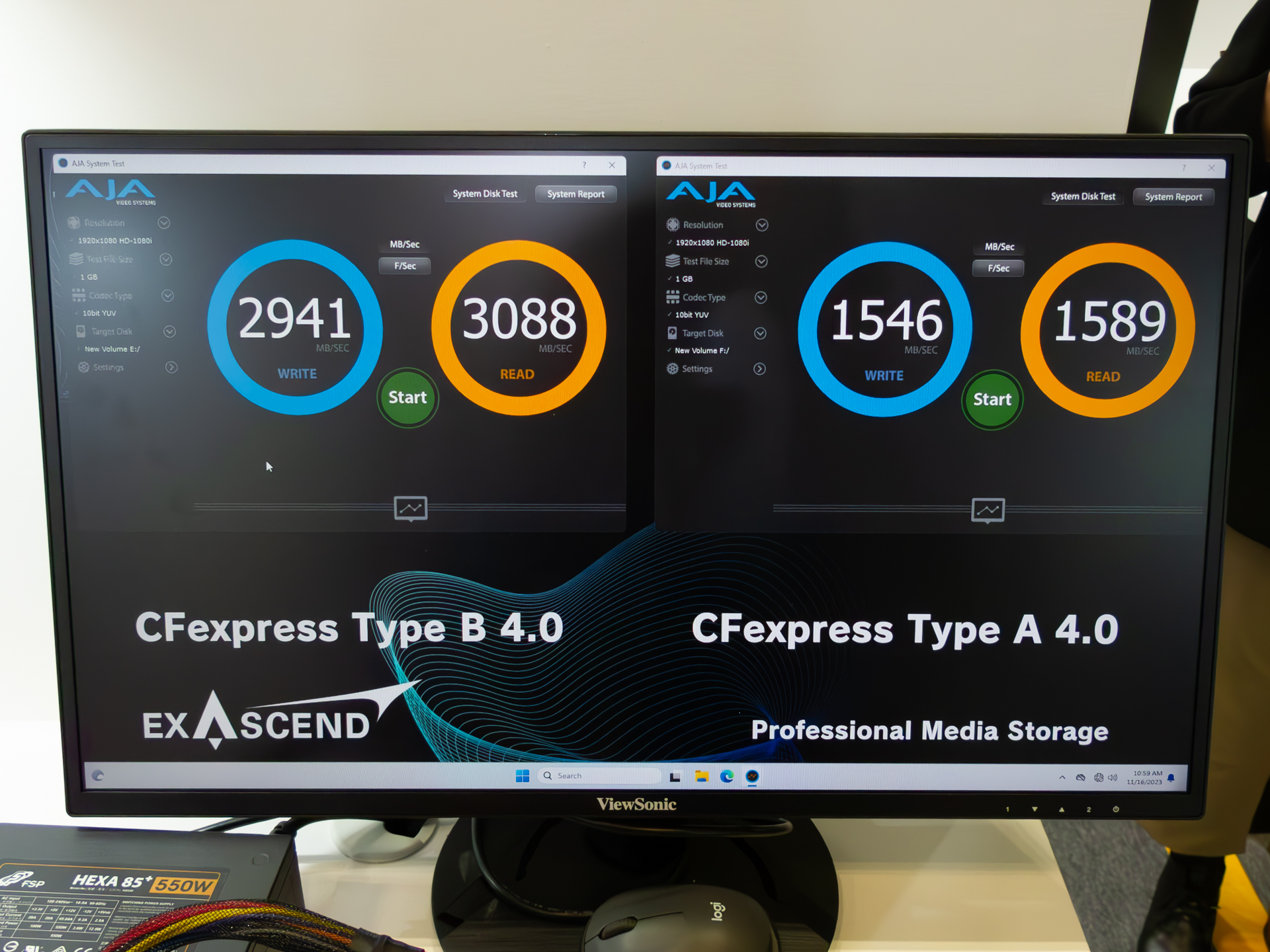 計測デモの結果