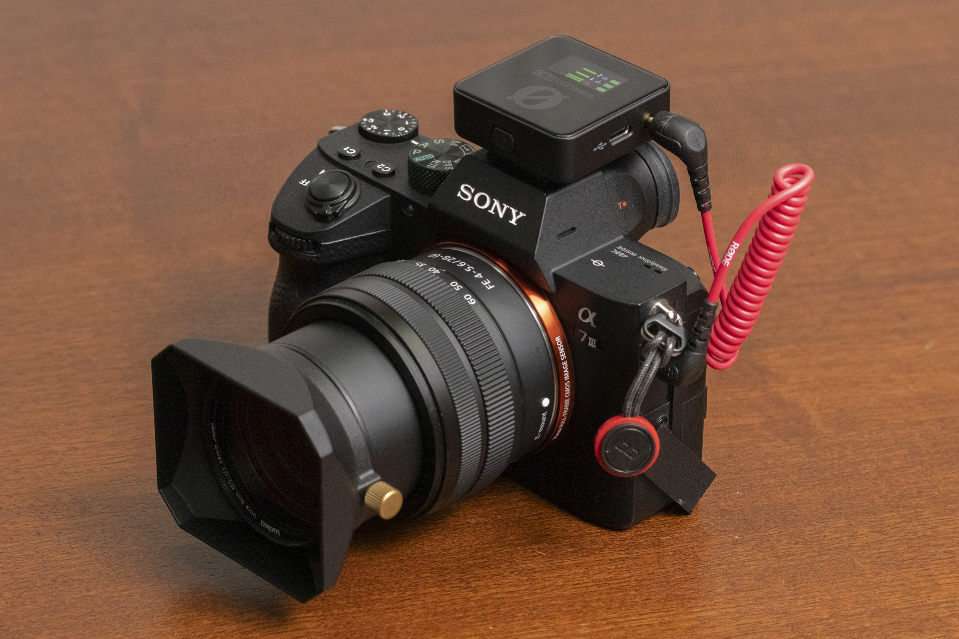 α7 IIIにレシーバーを装着したところ