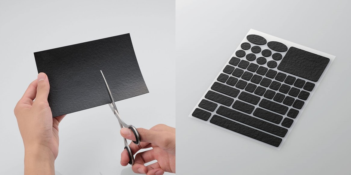 左がフリーカットタイプ、右がプレカットタイプ