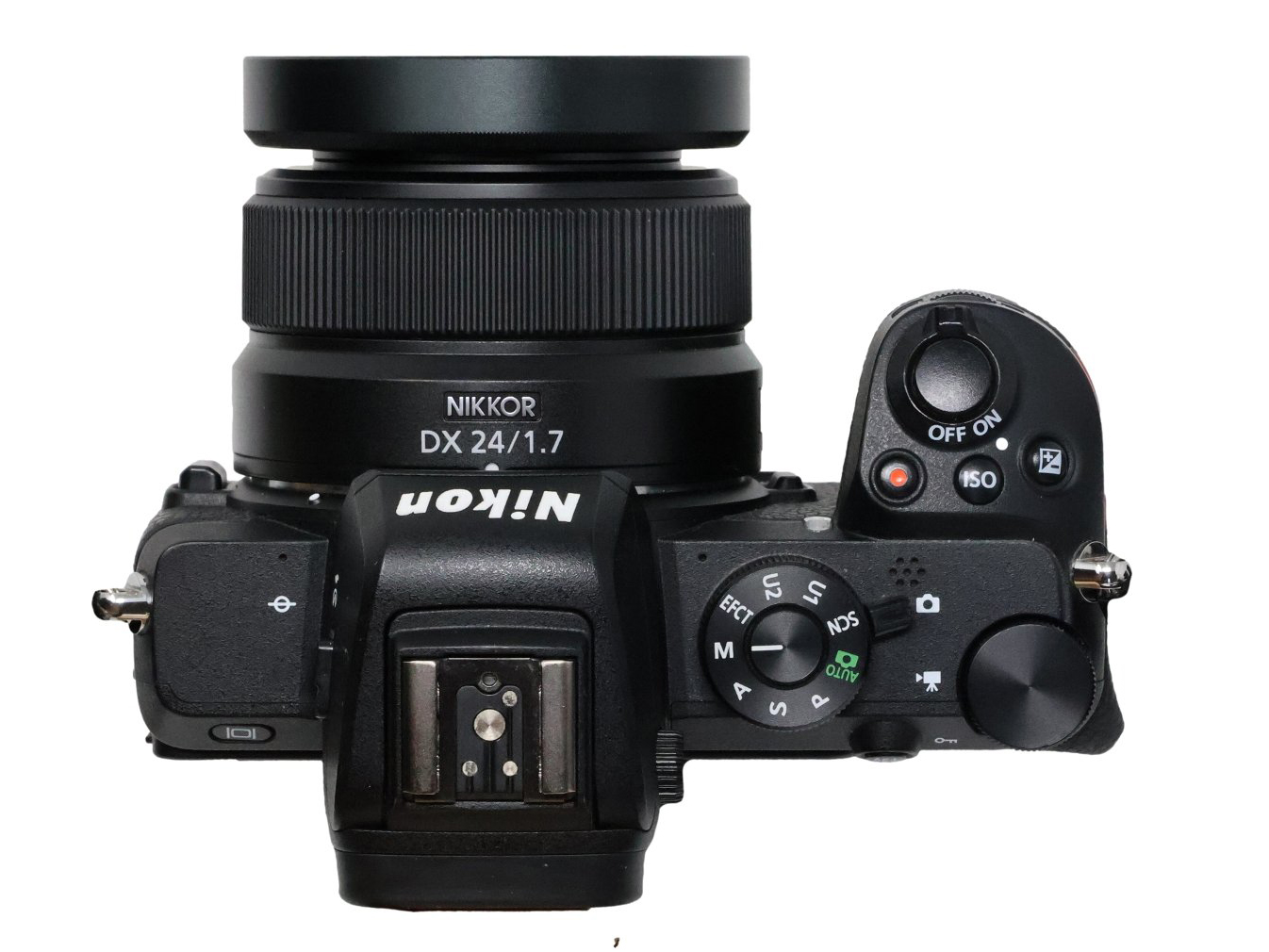 NIKKOR Z DX 24mm f/1.7への装着例