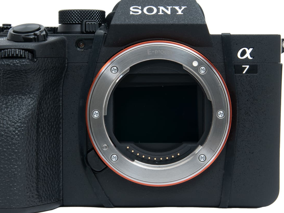 付属バンドはカメラ本体レンズ装着側を通して固定