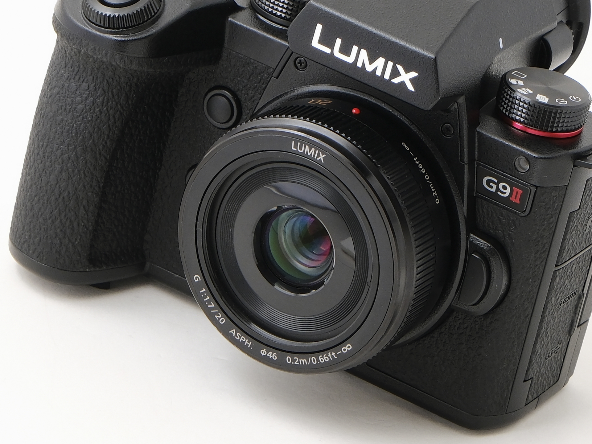 LUMIX G 20mm / F1.7 II ASPH.。実勢価格は4万円前後（税込）。装着ボディはLUMIX G9PROII
