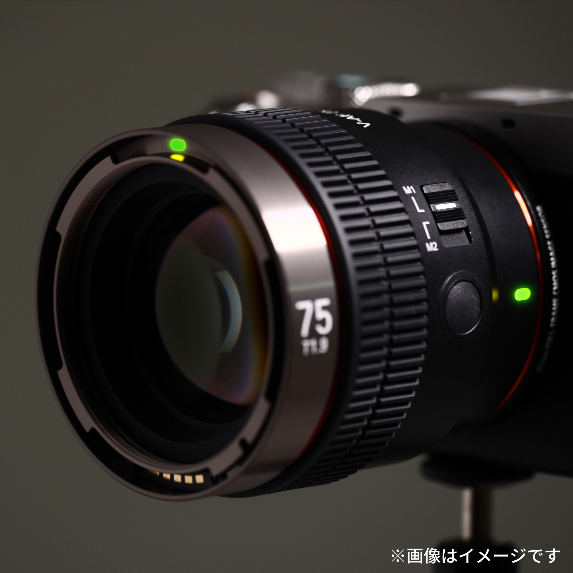 前面と側面にタリーランプを装備