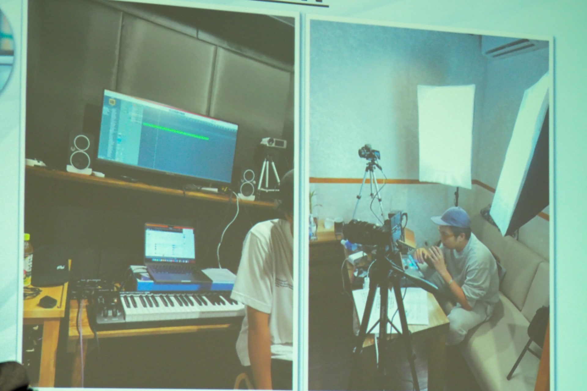 前迫氏のモニター活用シーン