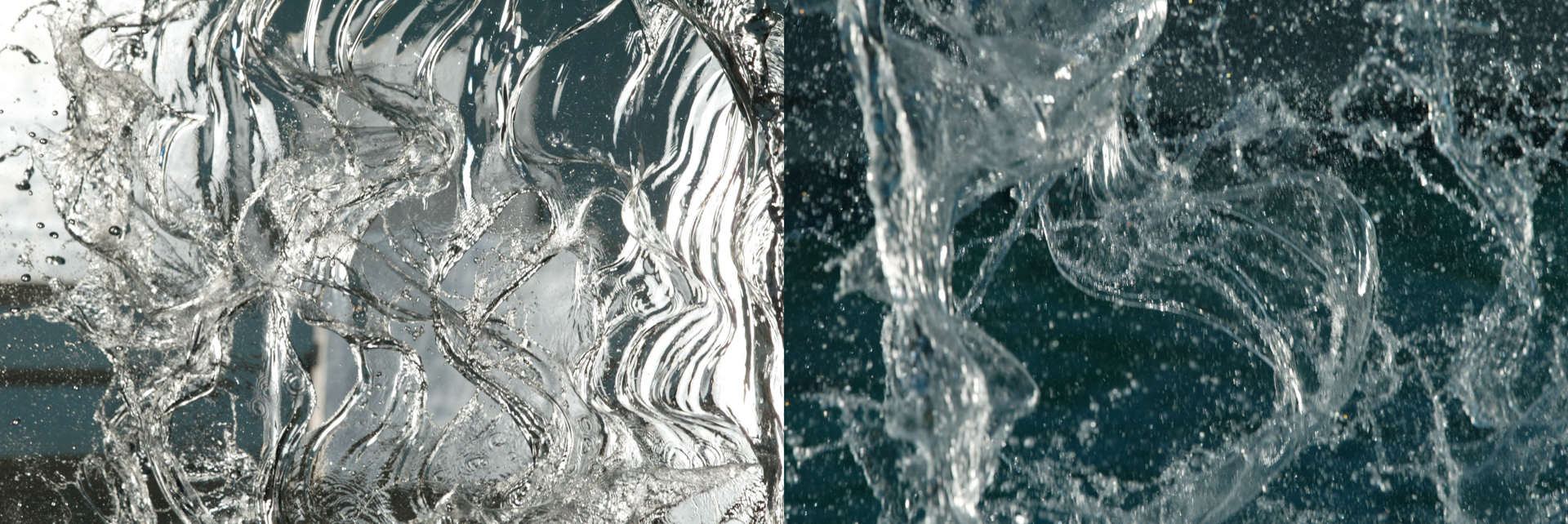 設定を変えながら実験のように水の動きを撮った