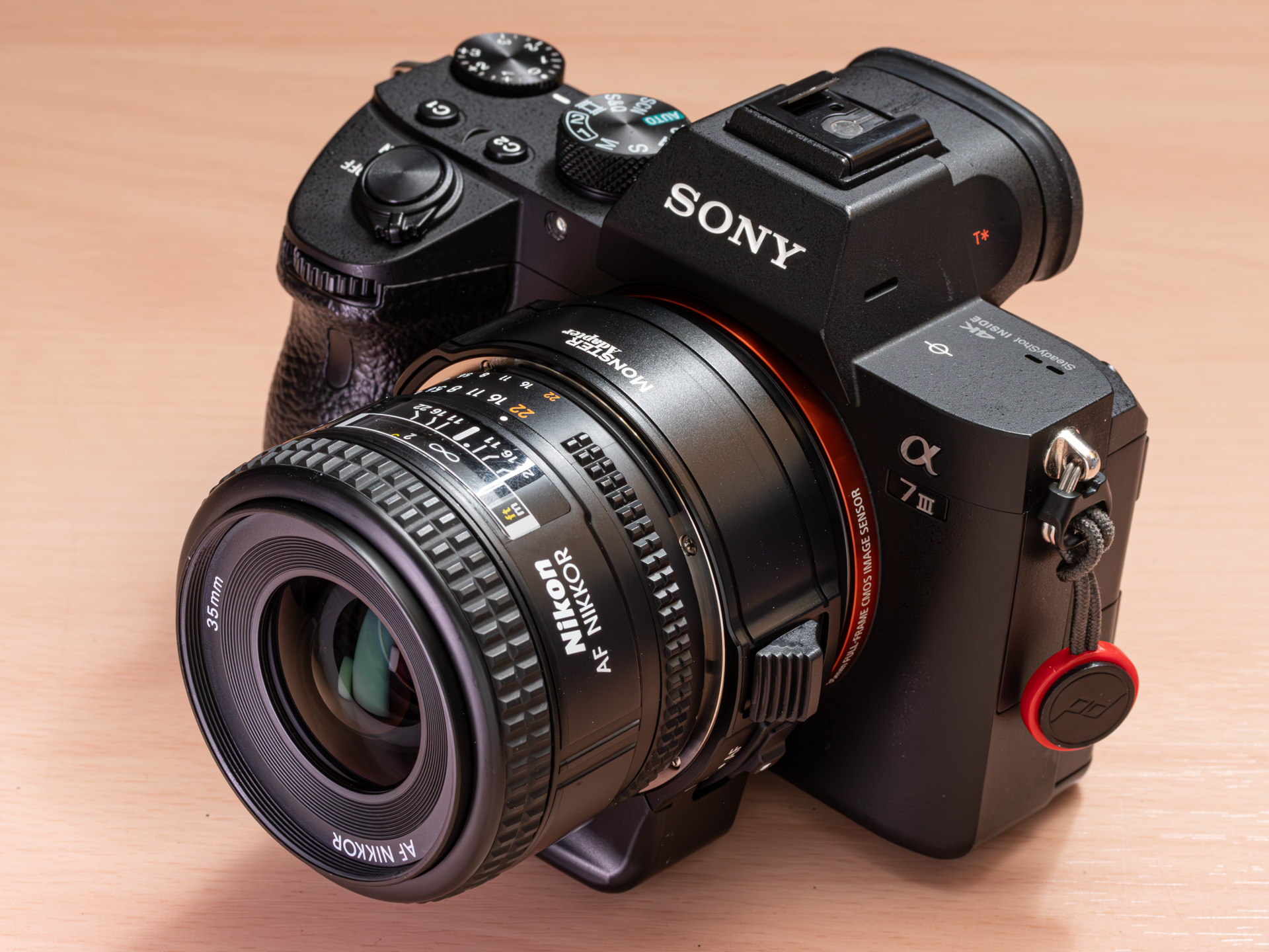 AI AF Nikkor 35mm f/2Dの装着例