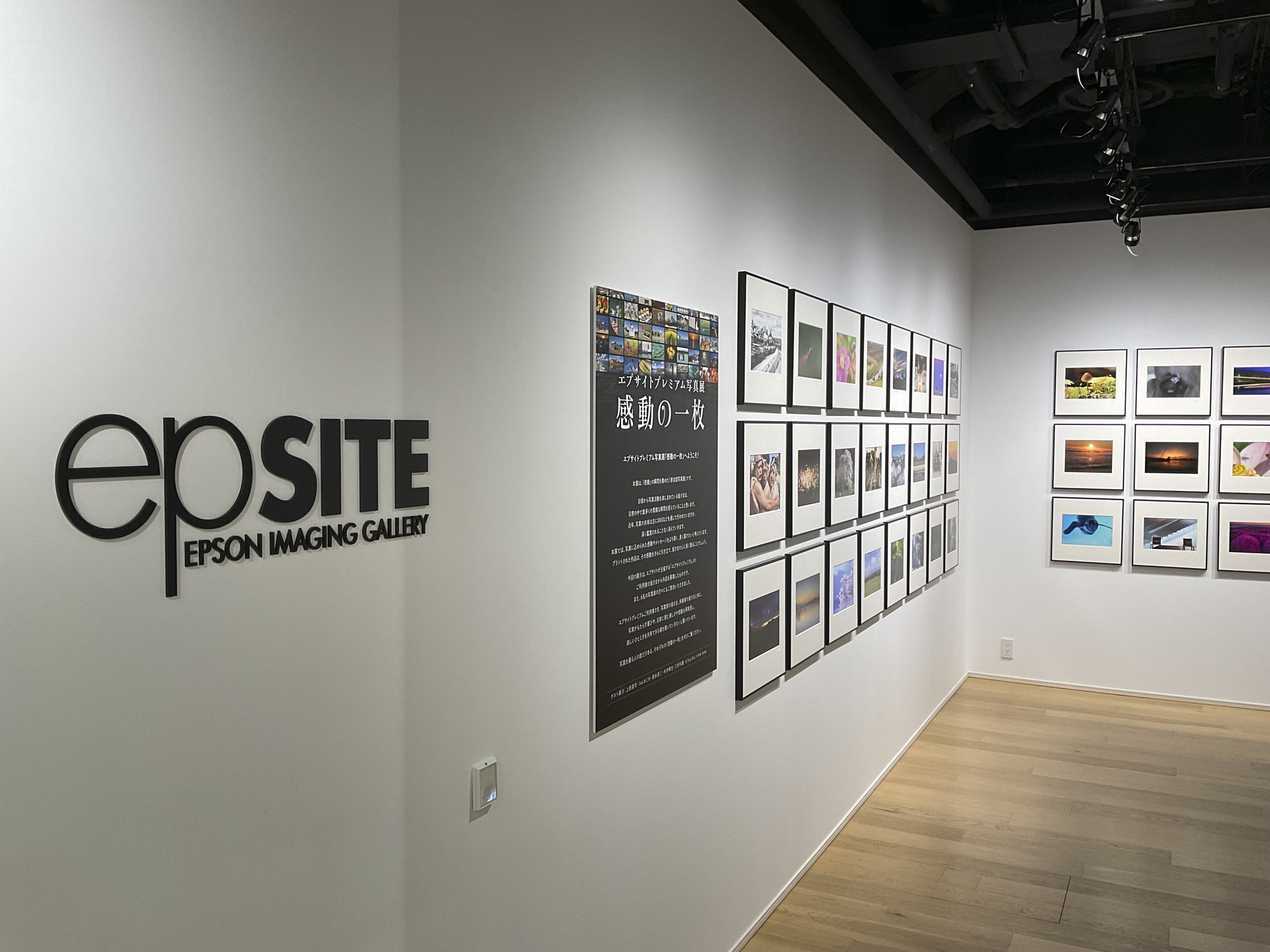2023年に開催した「エプサイトプレミアム写真展」の様子