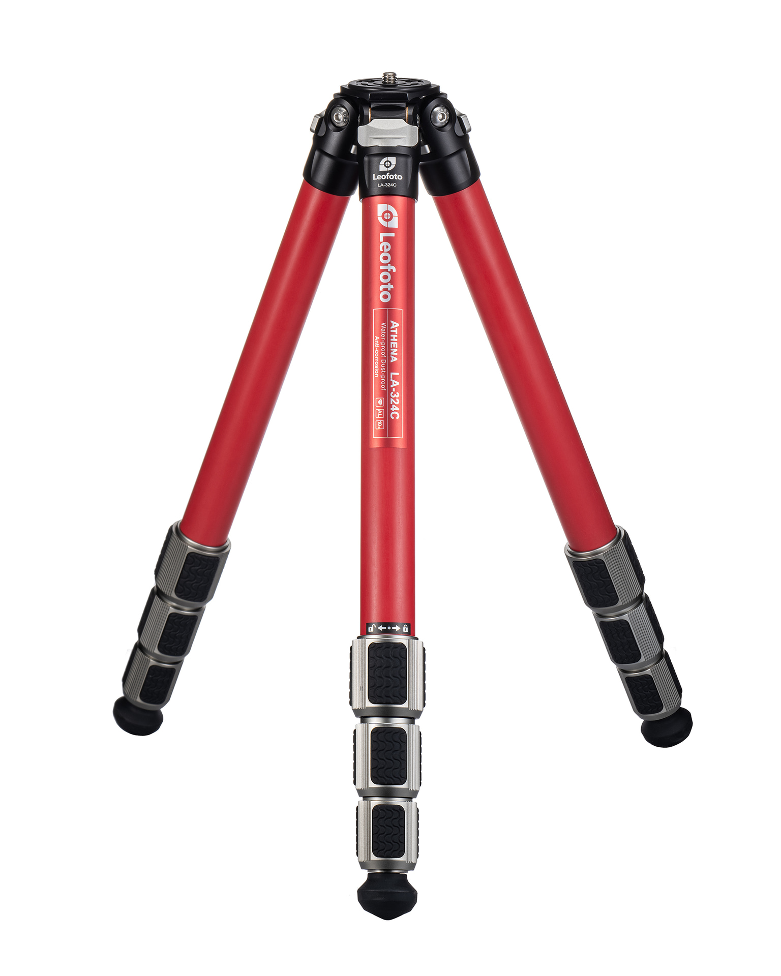 <span class="fnt-110"><b>LA-324C</b></span><br>価格：8万2,500円（税込）／伸長：1,300mm／最低高：70mm／収納高：495mm／段数：4段／最大脚径：32mm／耐荷重：15kg／質量：1,440g