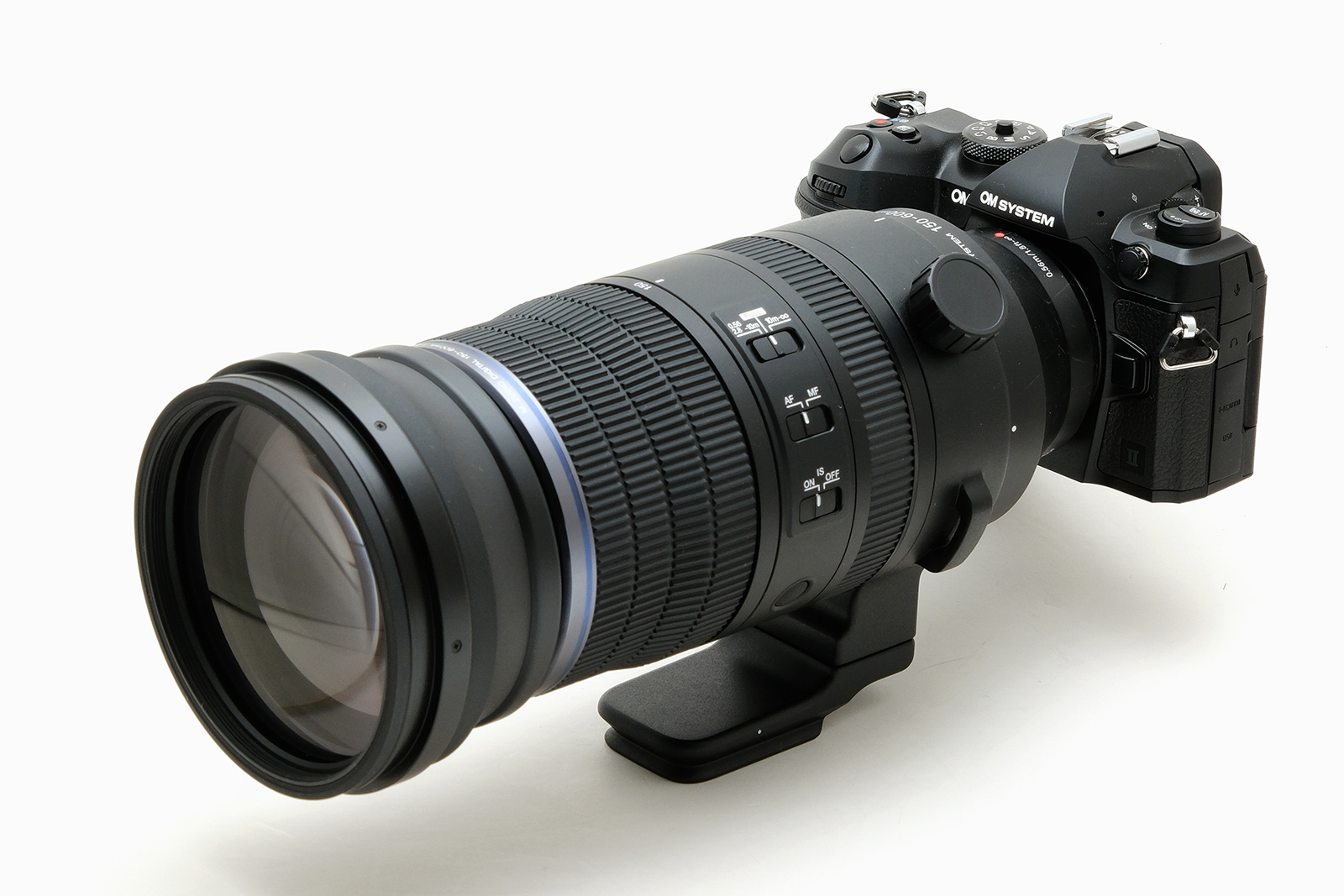 M.ZUIKO DIGITAL ED 150-600mm F5.0-6.3 ISを装着