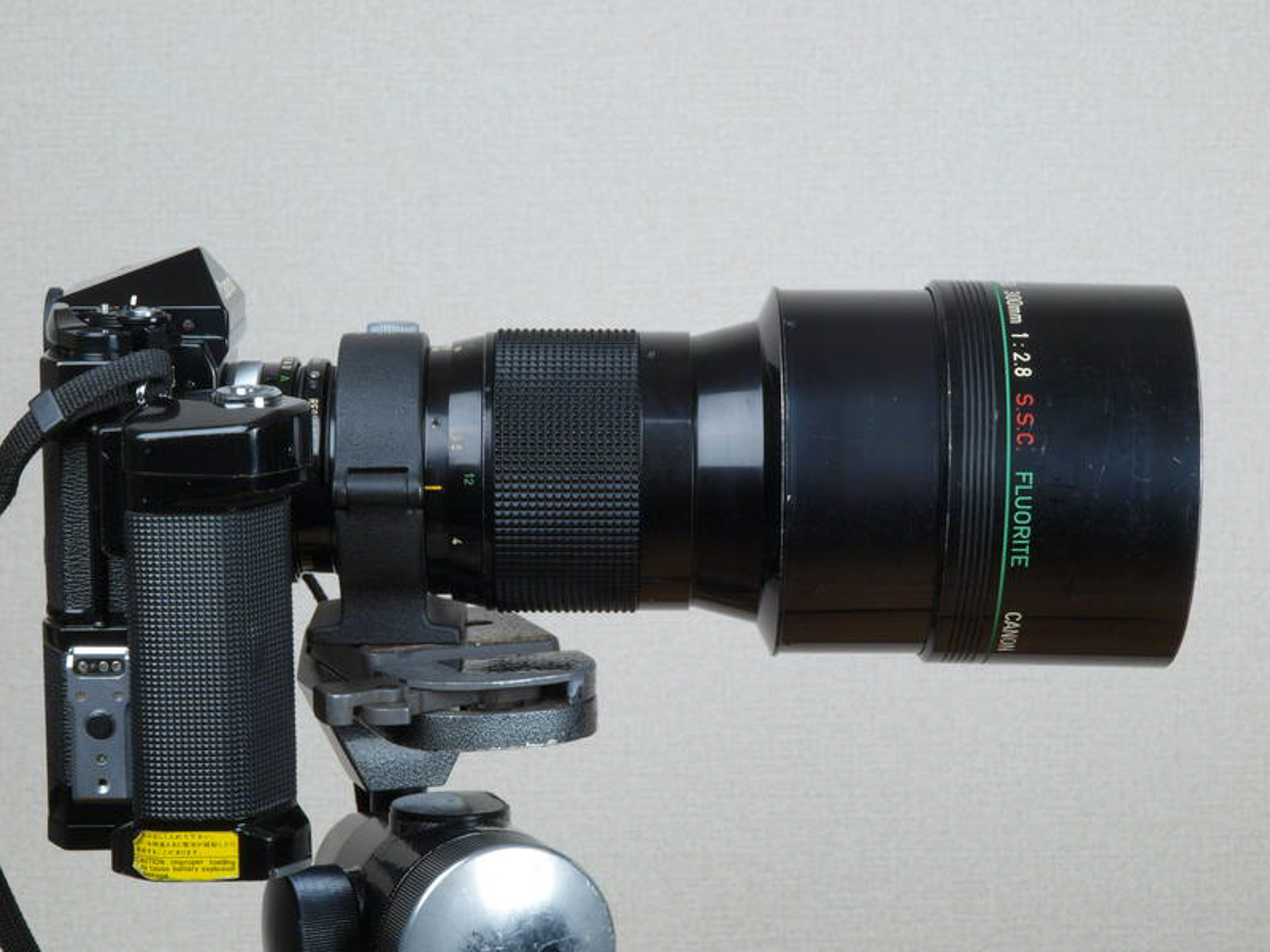 キヤノンのカメラにFD300mm F2.8 S.S.C. フローライトの組み合わせがお気に入りだった