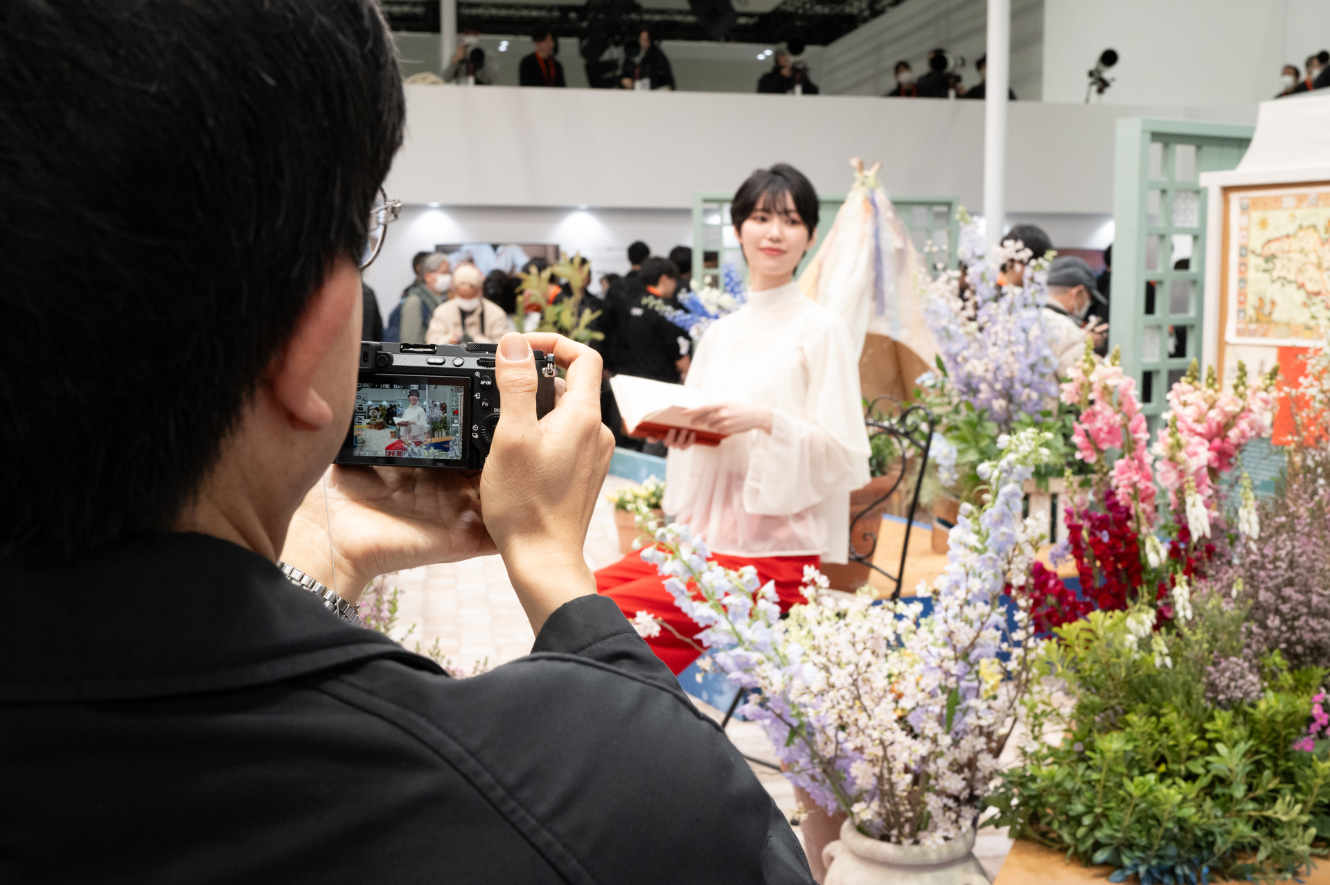 ポートレート撮影を体験可能