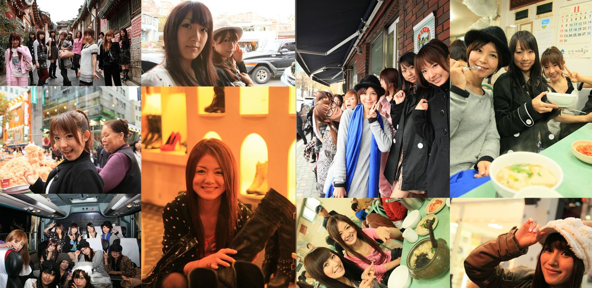 この頃は彼女たちと一緒に台湾や韓国まで仕事で訪れた