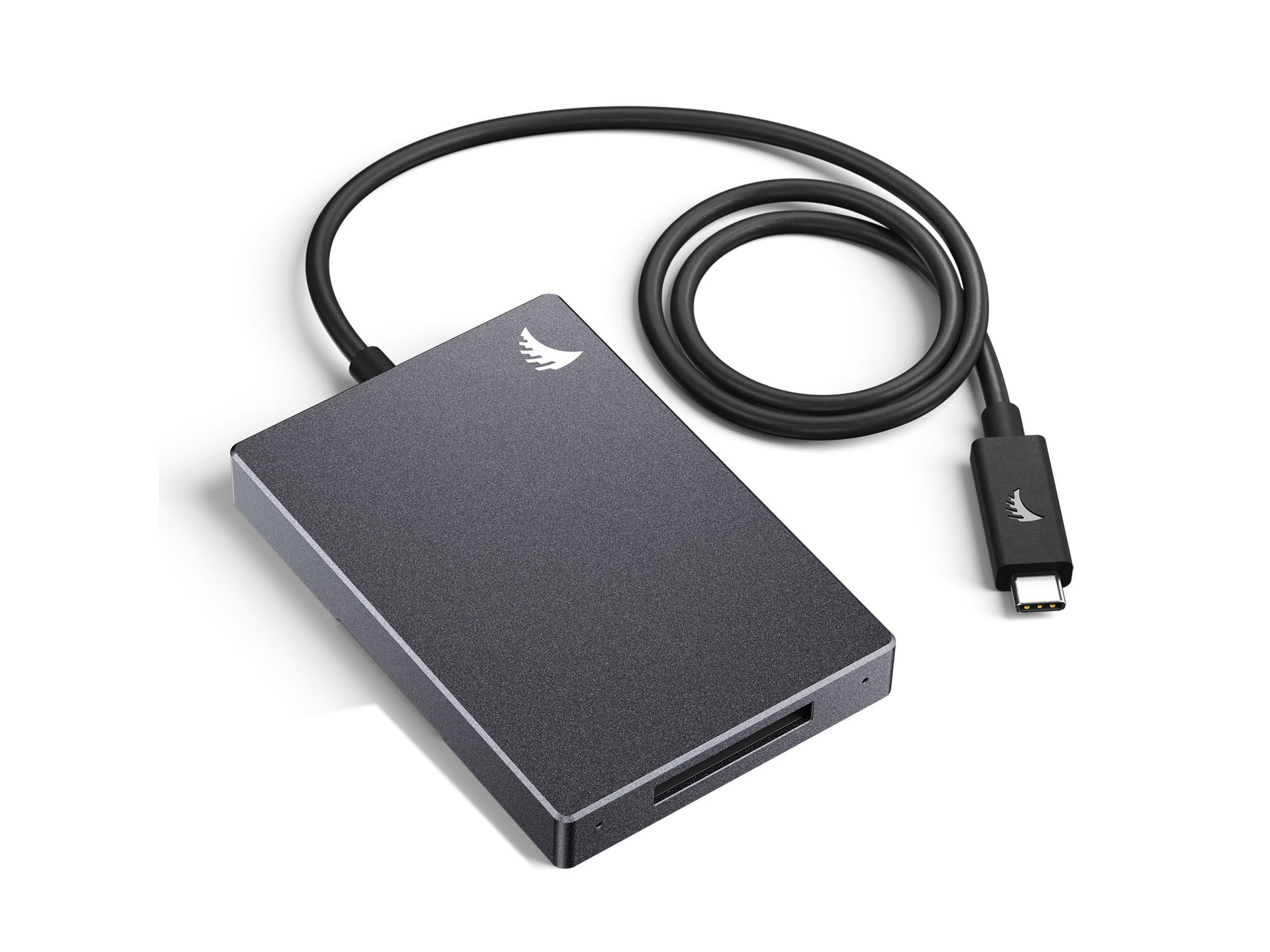 Angelbird純正の「CFexpress Card Reader MK2」。Angelbrid製CFexpressのファームウェアをアップデートする機能も有する