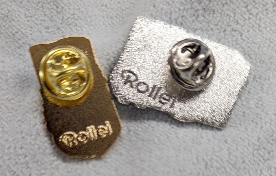 公認「ローライフレックス」「ローライ35」カメラ型ピンバッジ