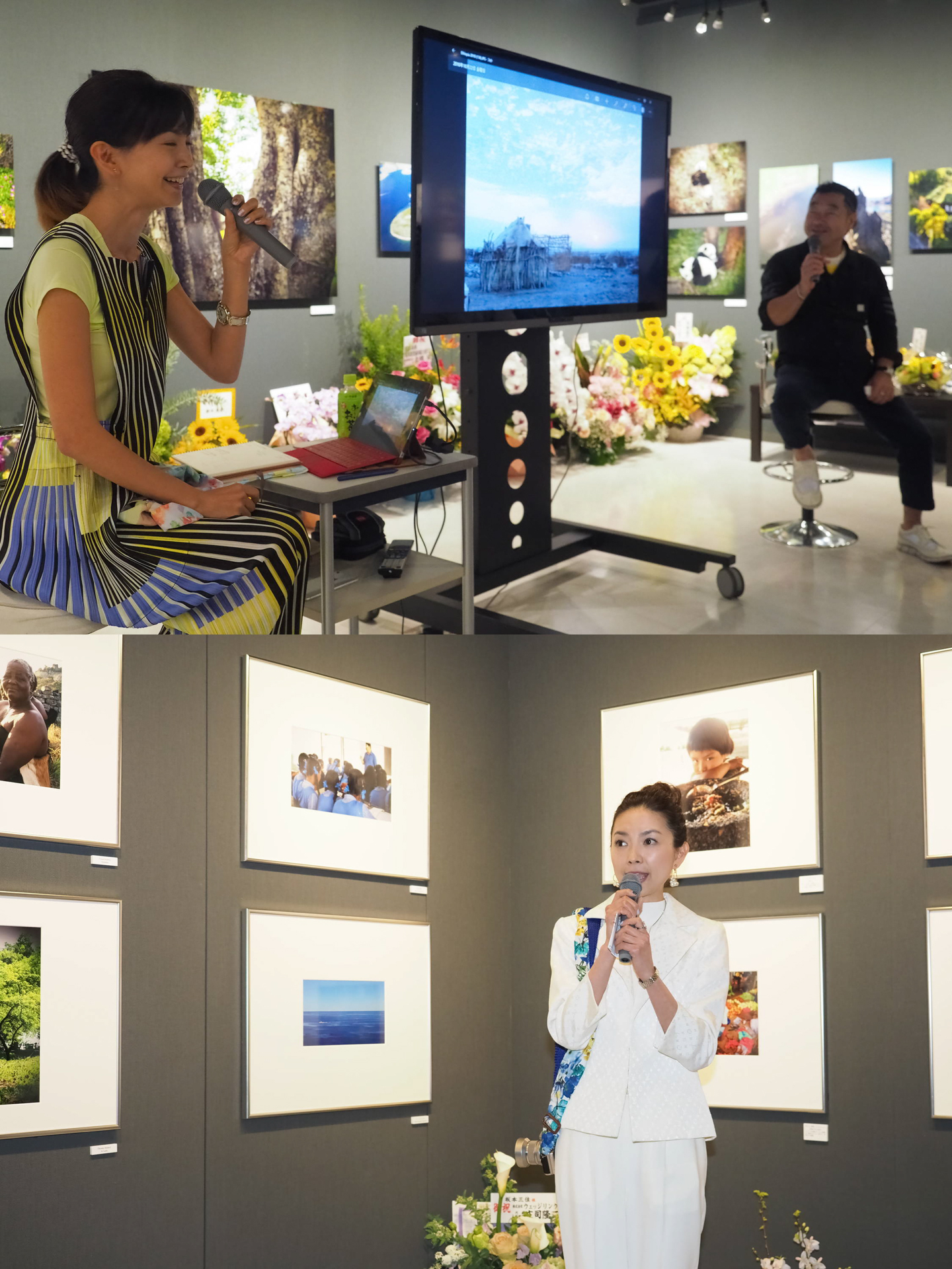 写真展にてトークイベントやオープニングの様子