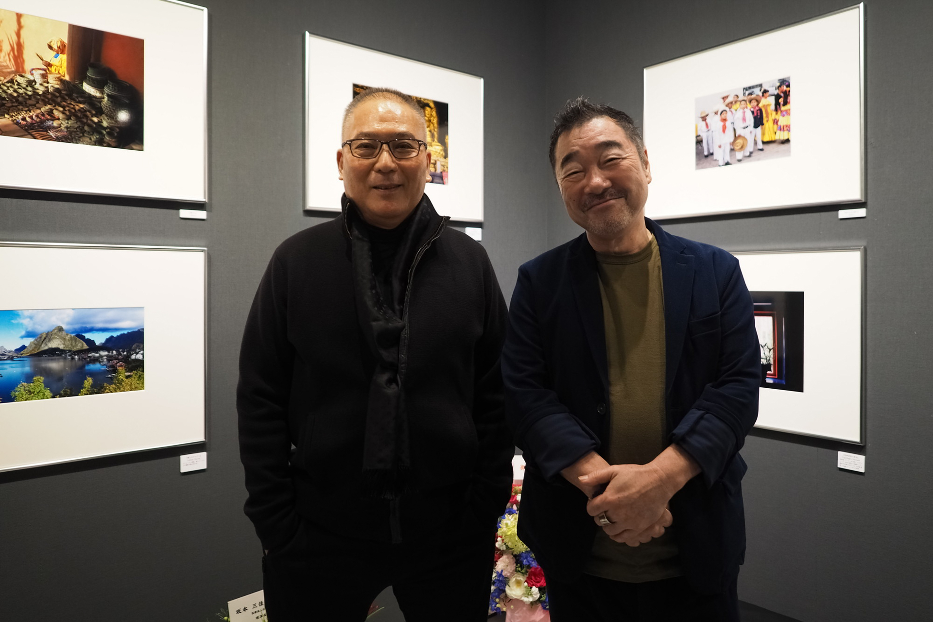 なんと三佳ちゃんの写真展には写真家の加納典明さんの姿まで！