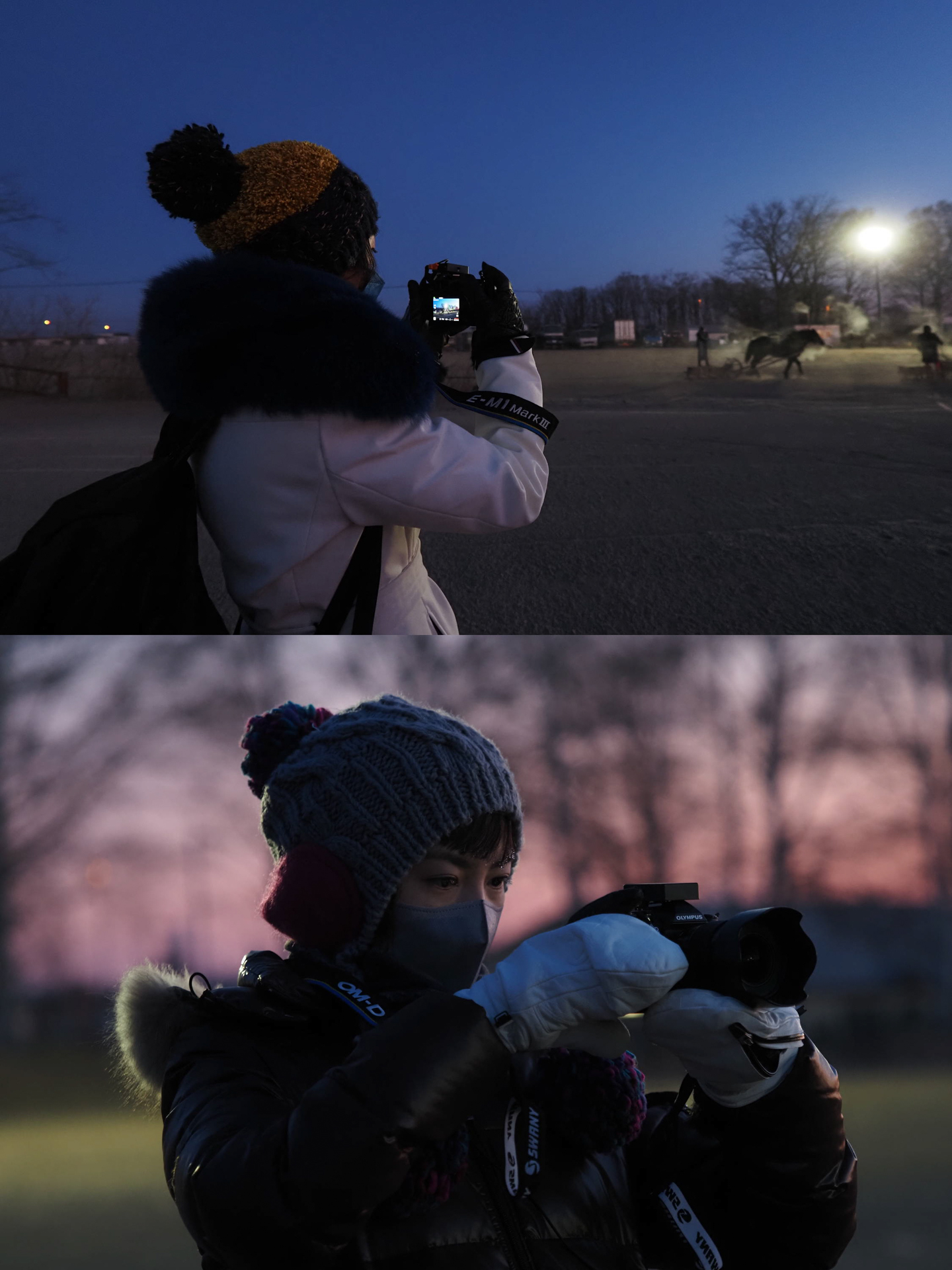 ばんえい競馬 朝調教の撮影へ