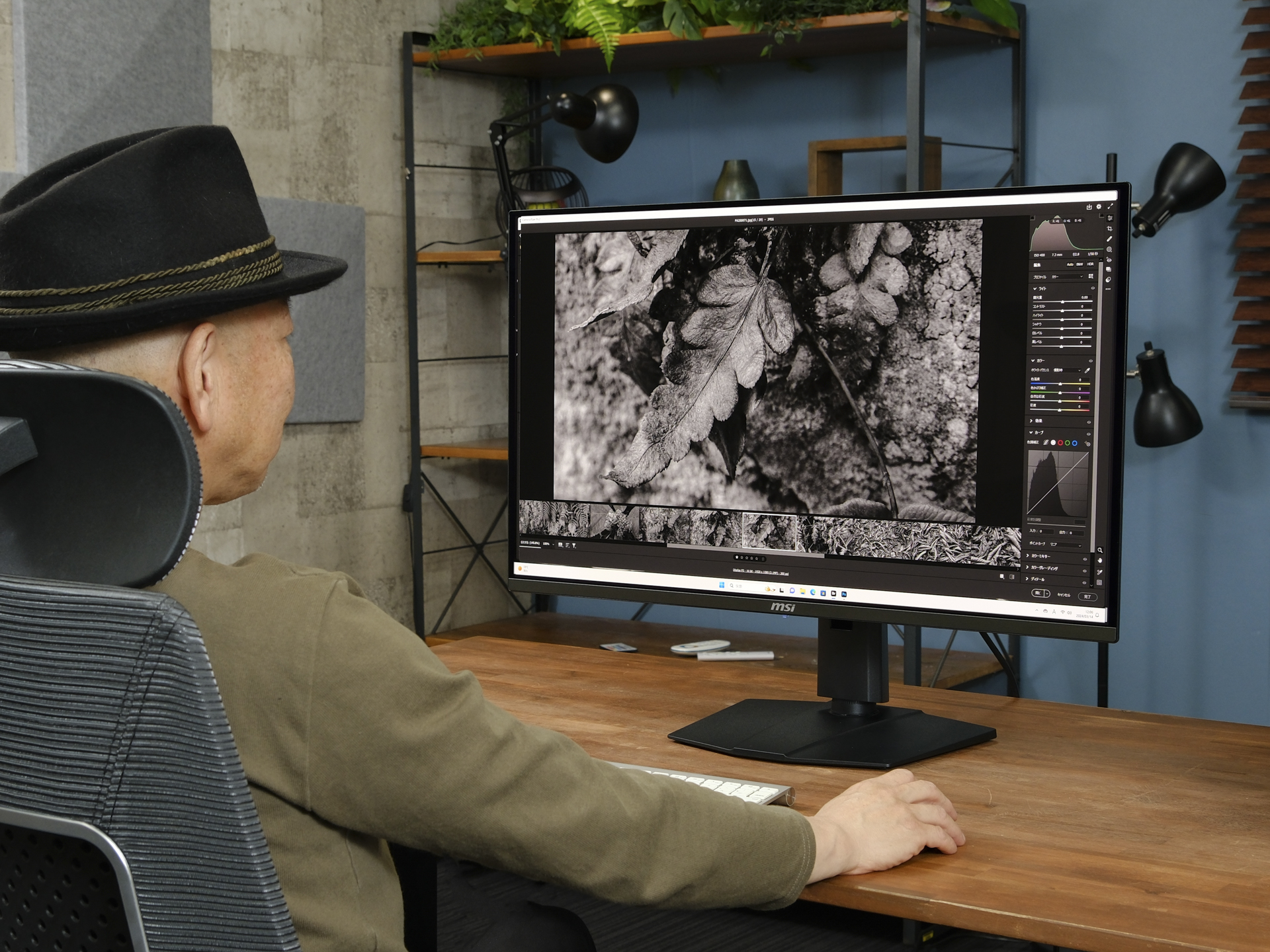 ニュートラルなかつ階調豊かなグレーと高いコントラスト。モノクロ表現も本機の魅力の1つだ