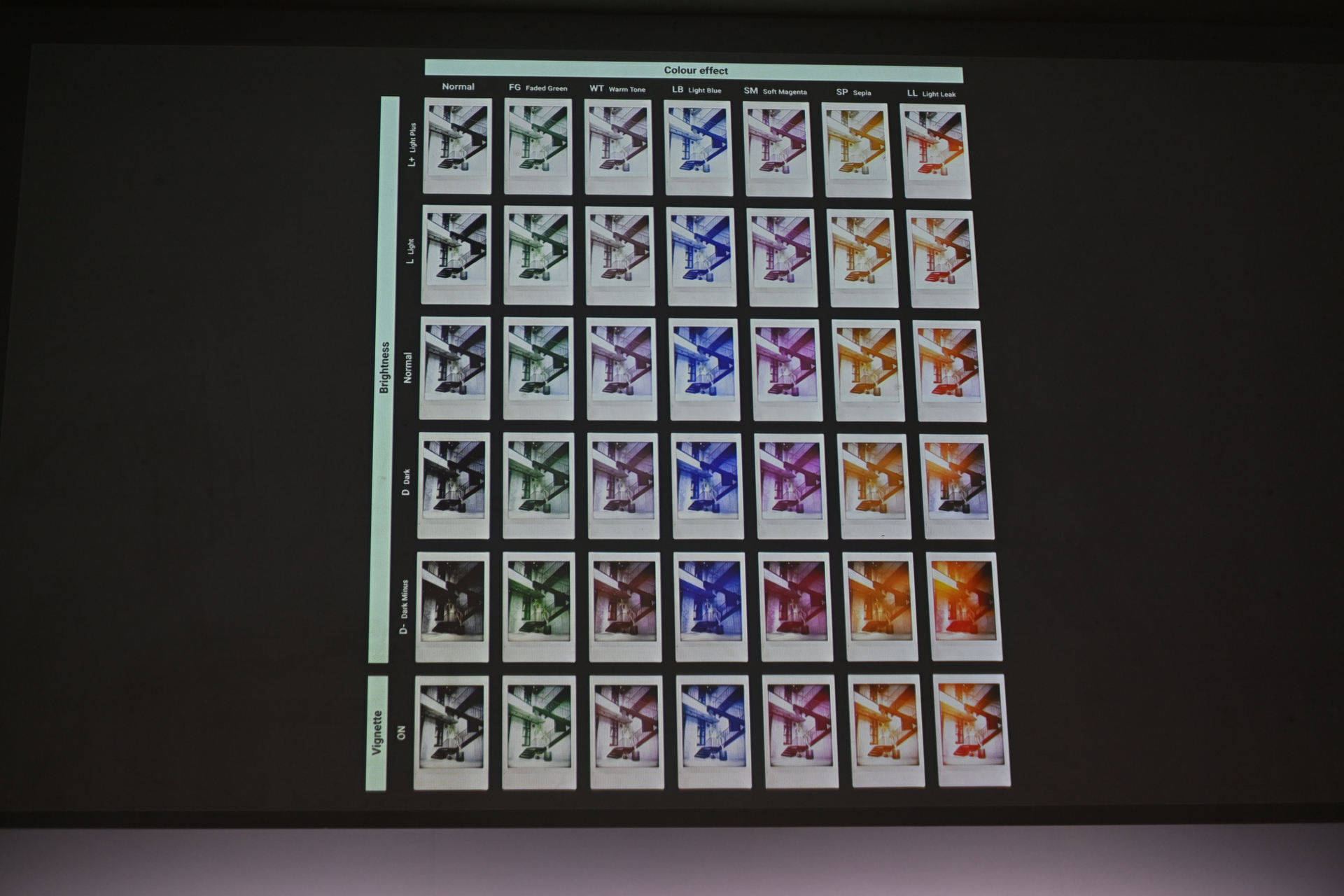 エフェクト効果のパターン