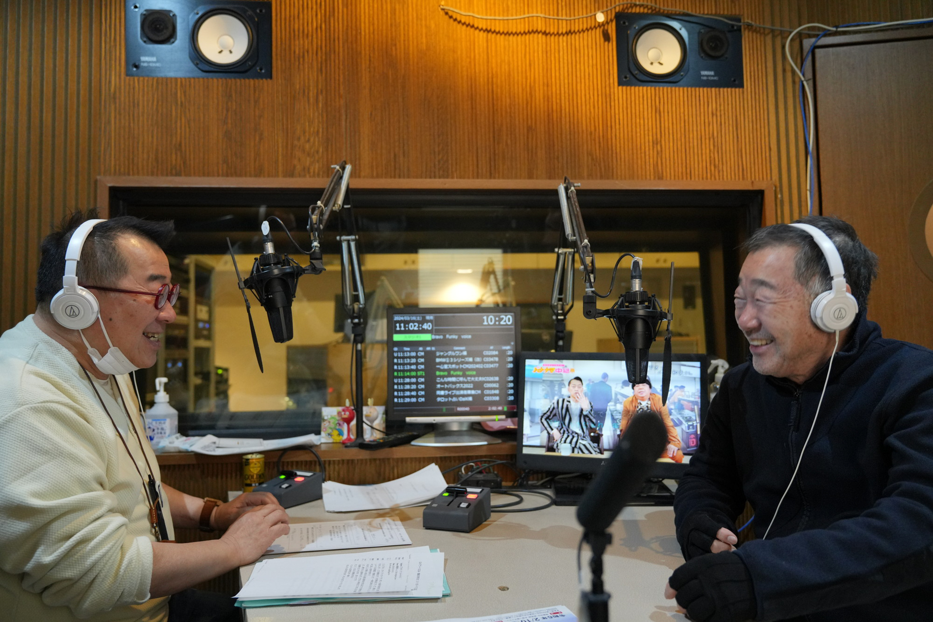 梶山さんとは友達と話をするような気持ちで放送できるのでこれもまた帯広に来たぞという気持ちにさせてくれる時間