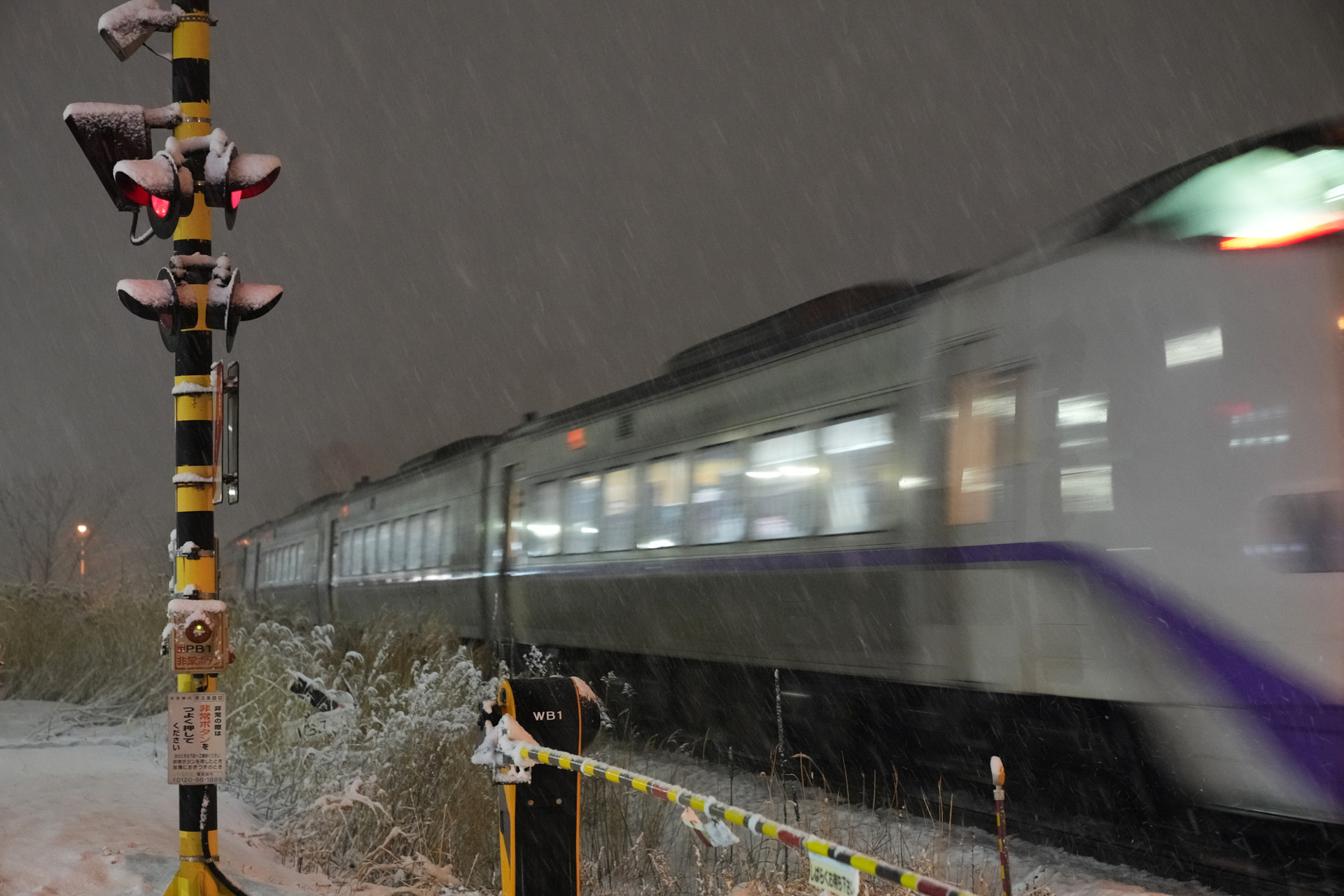 定刻から数分遅れてやってきた特急とかち