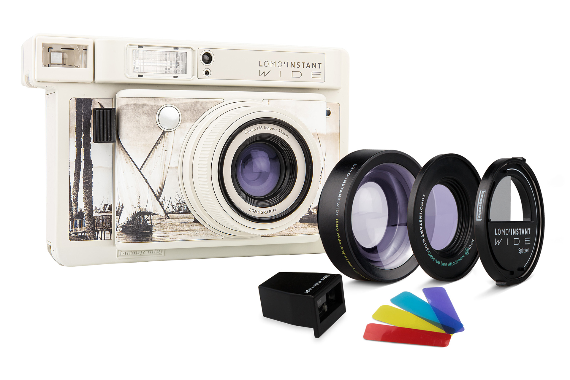 Lomo’Instant Wide el Nil　本体とアタッチメントレンズ