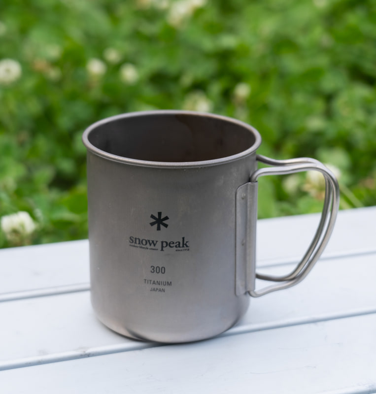 クルマとカメラ、車中泊：#14：チタンボトル。撮影中のひと休憩に