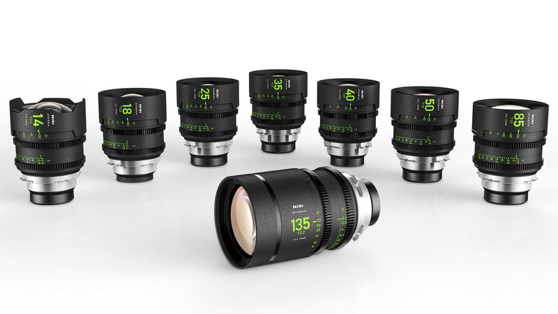 NiSi、単焦点シネマレンズ「ATHENA PRIME LENS」に18/40/135mmを追加