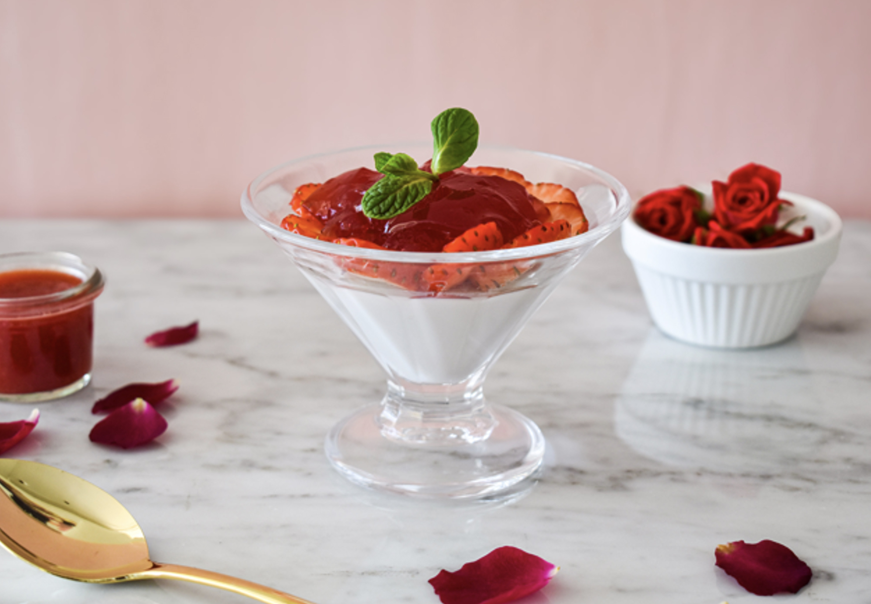 ローズパンナコッタ