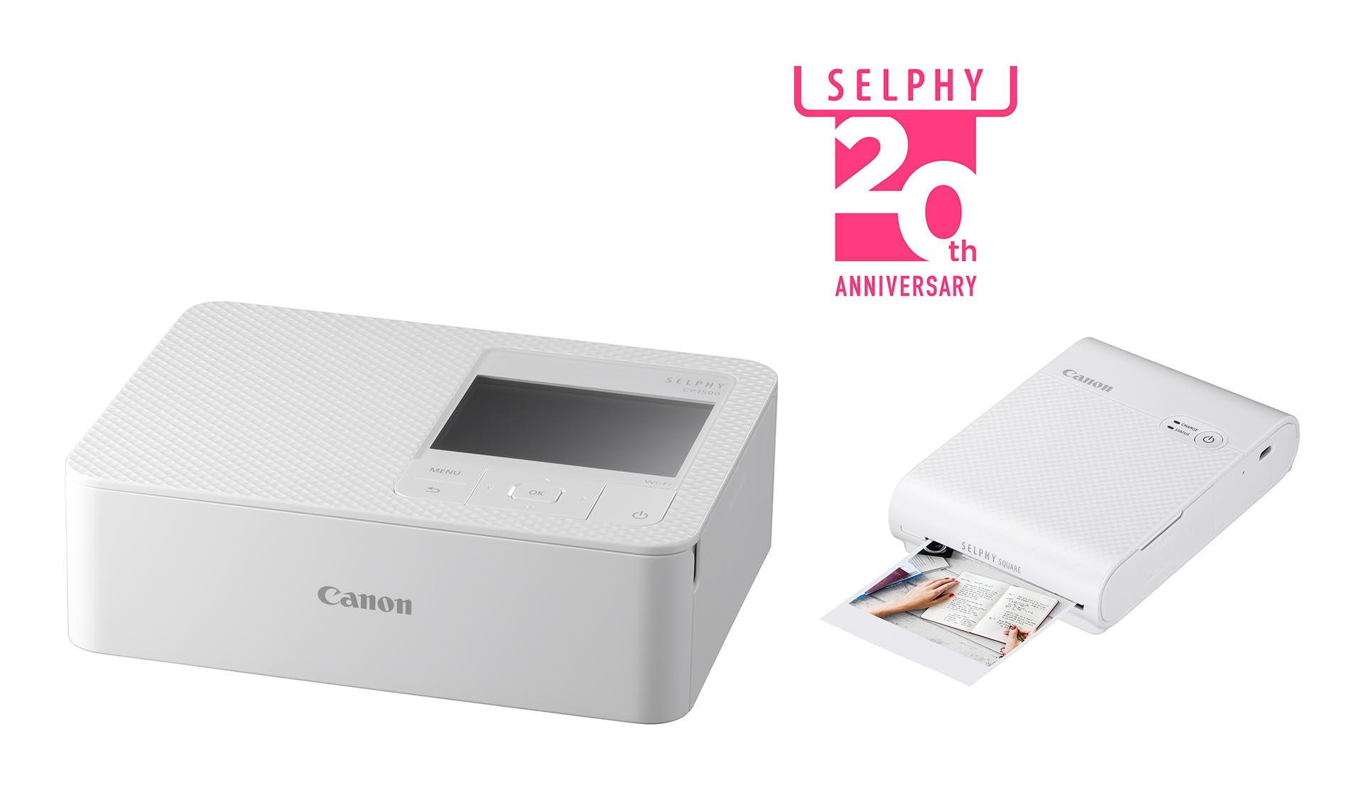 左からSELPHY CP1500、SELPHY SQUARE QX10