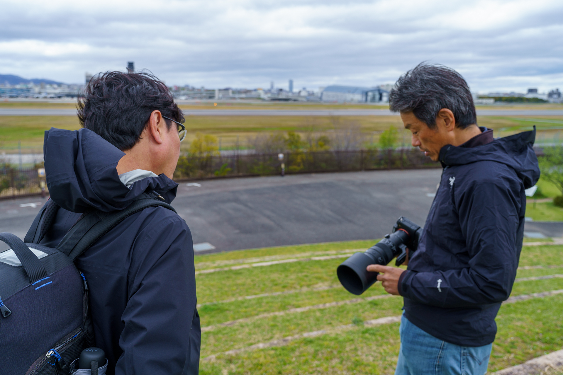 伊丹スカイパークで使いこなしを教わる