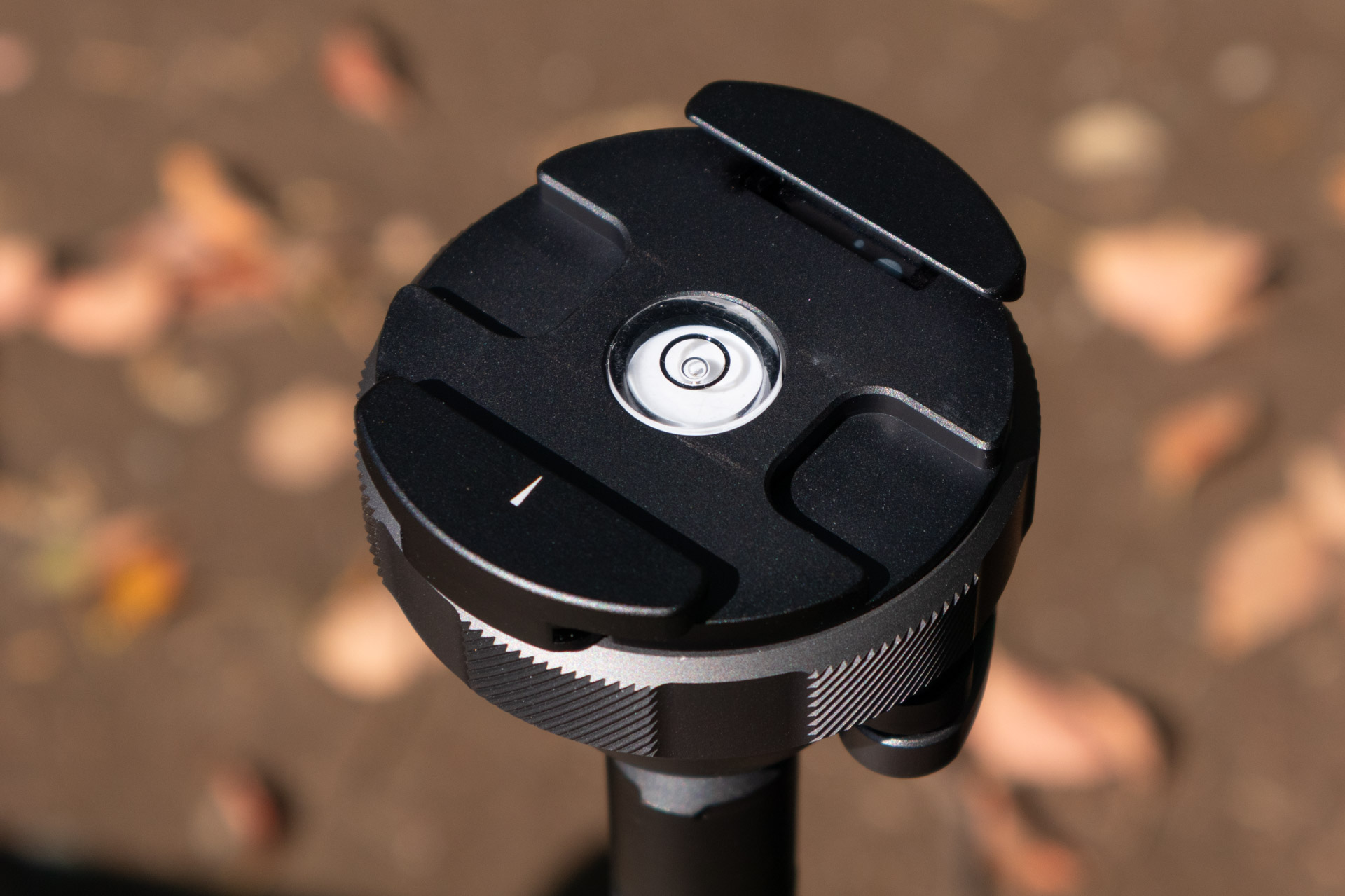 シューを外すと水準器がある