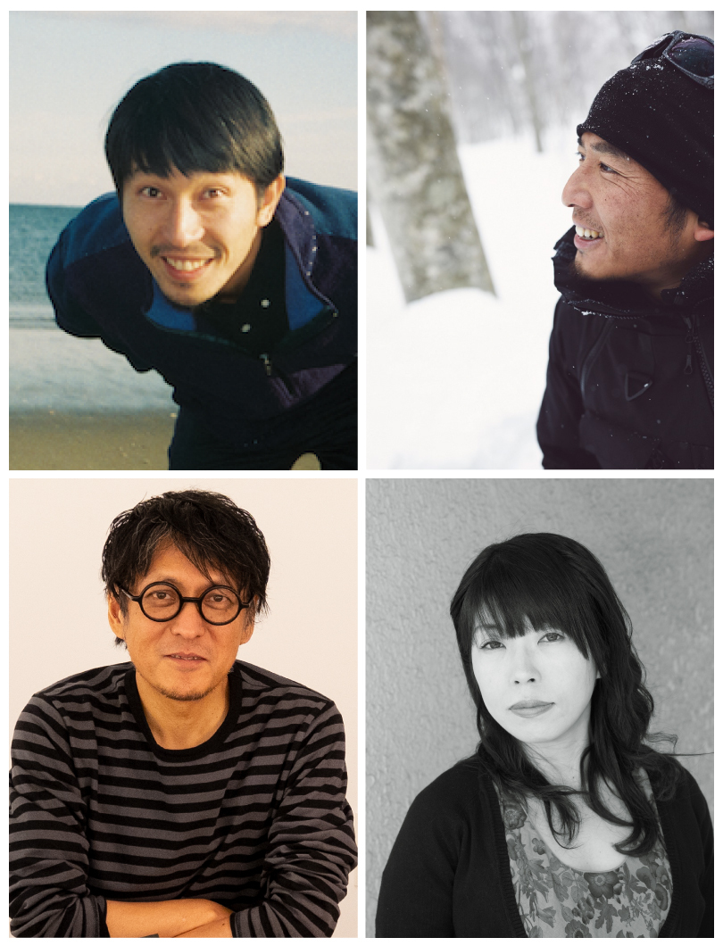 レビュワー（審査員）。左上から時計回りに浅田政志さん、公文健太郎さん、野村恵子さん、小林紀晴さん