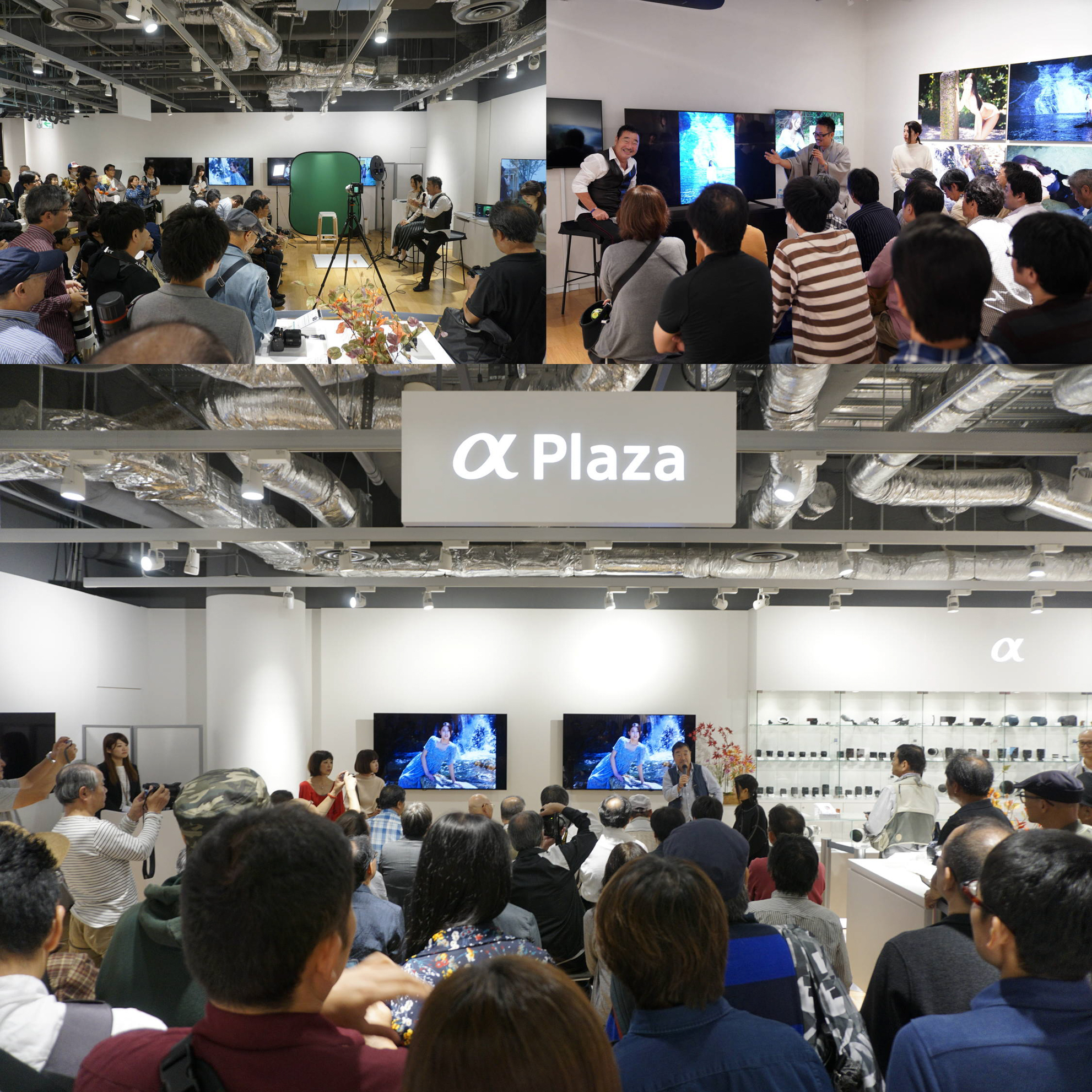 トークイベントでは写真家の山本まりこさんや当時アサヒカメラ編集部の大貝さん、当時アサヒカメラ編集長の佐々木さんをゲストにお話ししたり、茉音ちゃんをモデルにフォトセッションなどを開催した