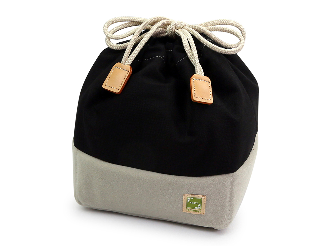 カメラきんちゃく袋 II Lサイズ 帆布ブラック