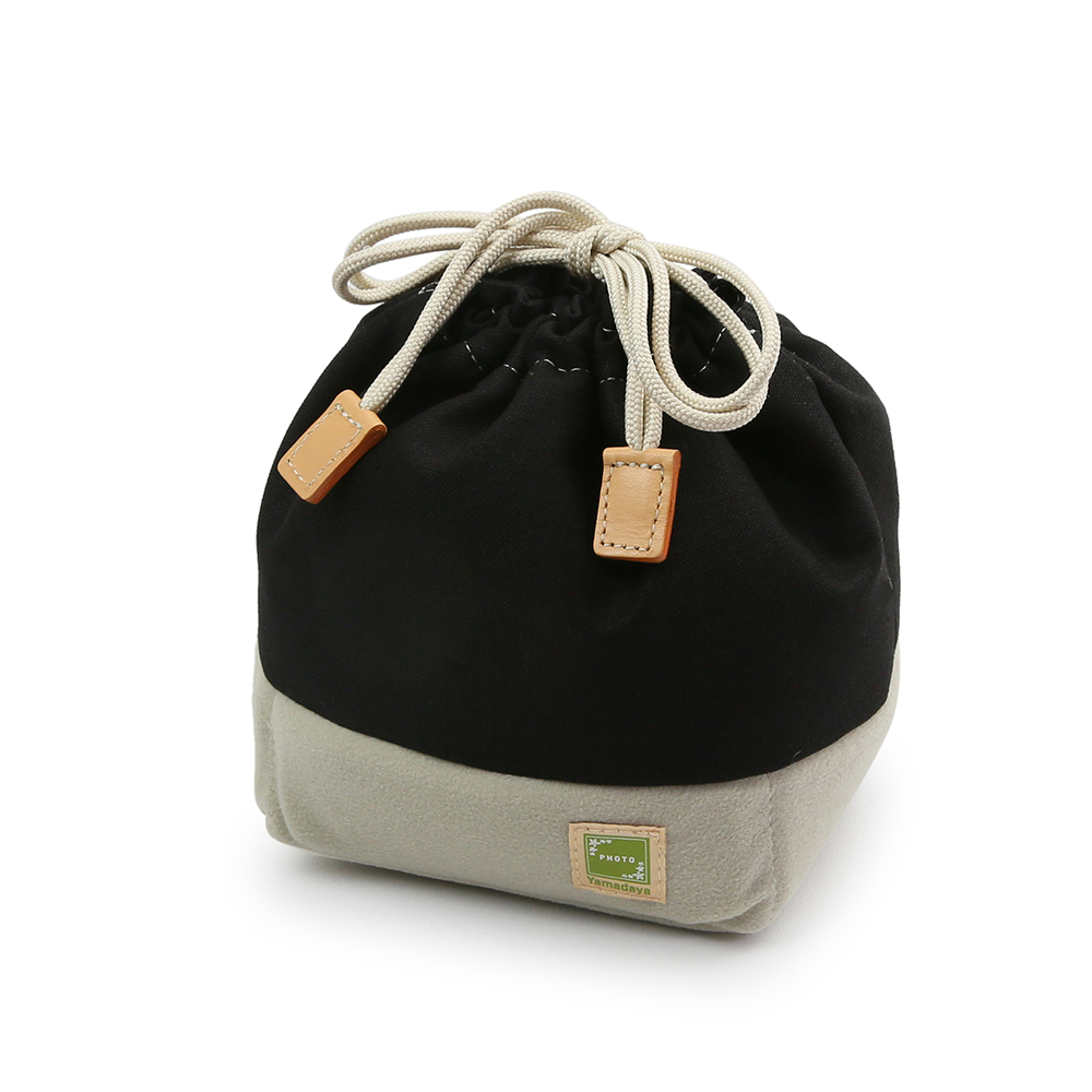 カメラきんちゃく袋 II Mサイズ 帆布ブラック