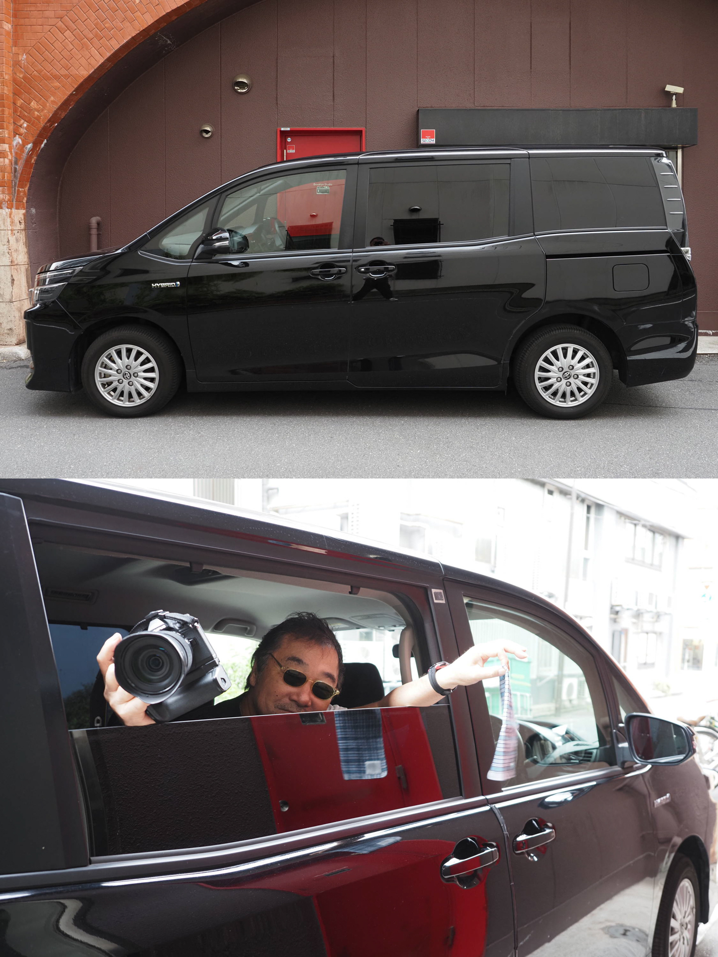 このVOXYは2代目、私の定位置は運転席の後ろ