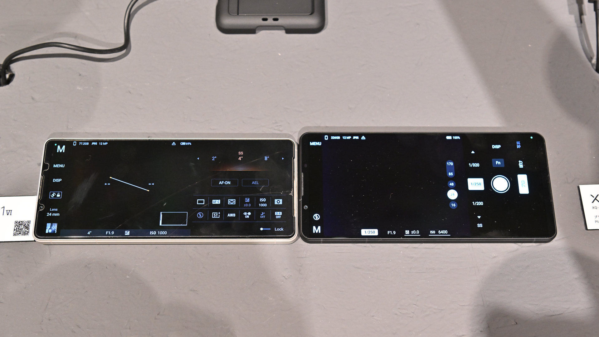 左がXperia 1 V（従来のPhoto Pro）／右がXperia 1 VI（新アプリ）