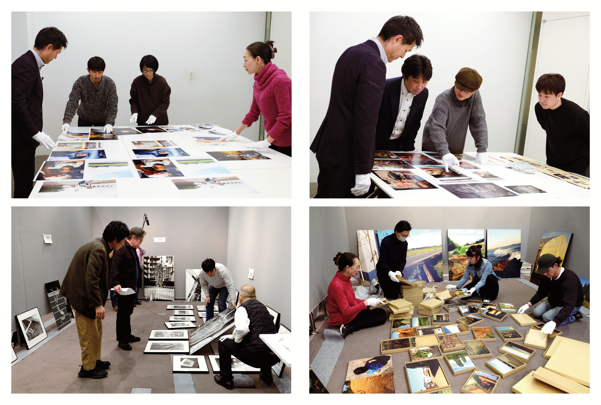 2023年プリント色校正・搬入作業アドバイスの様子