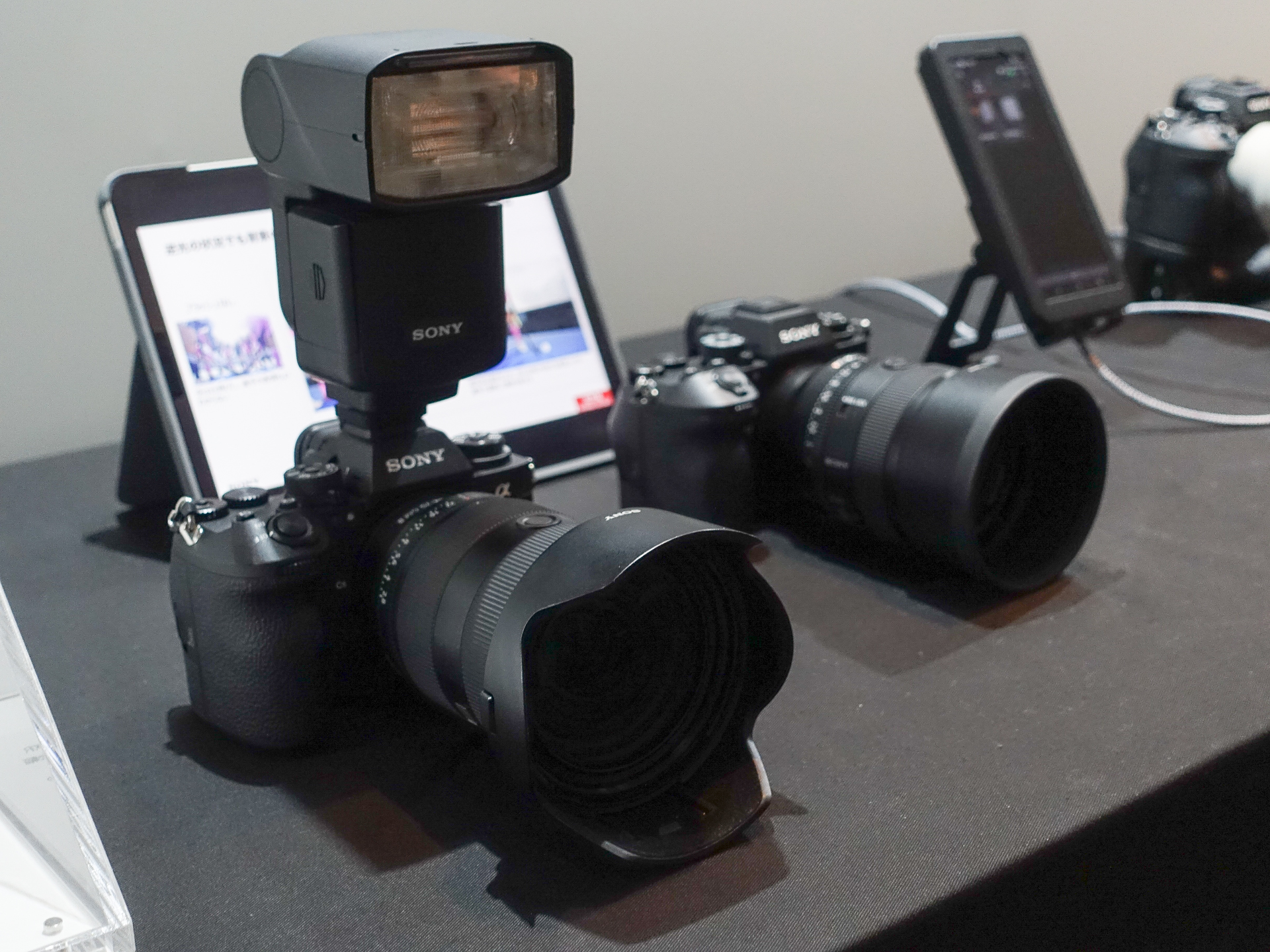 会場に展示されていた「α9 III」