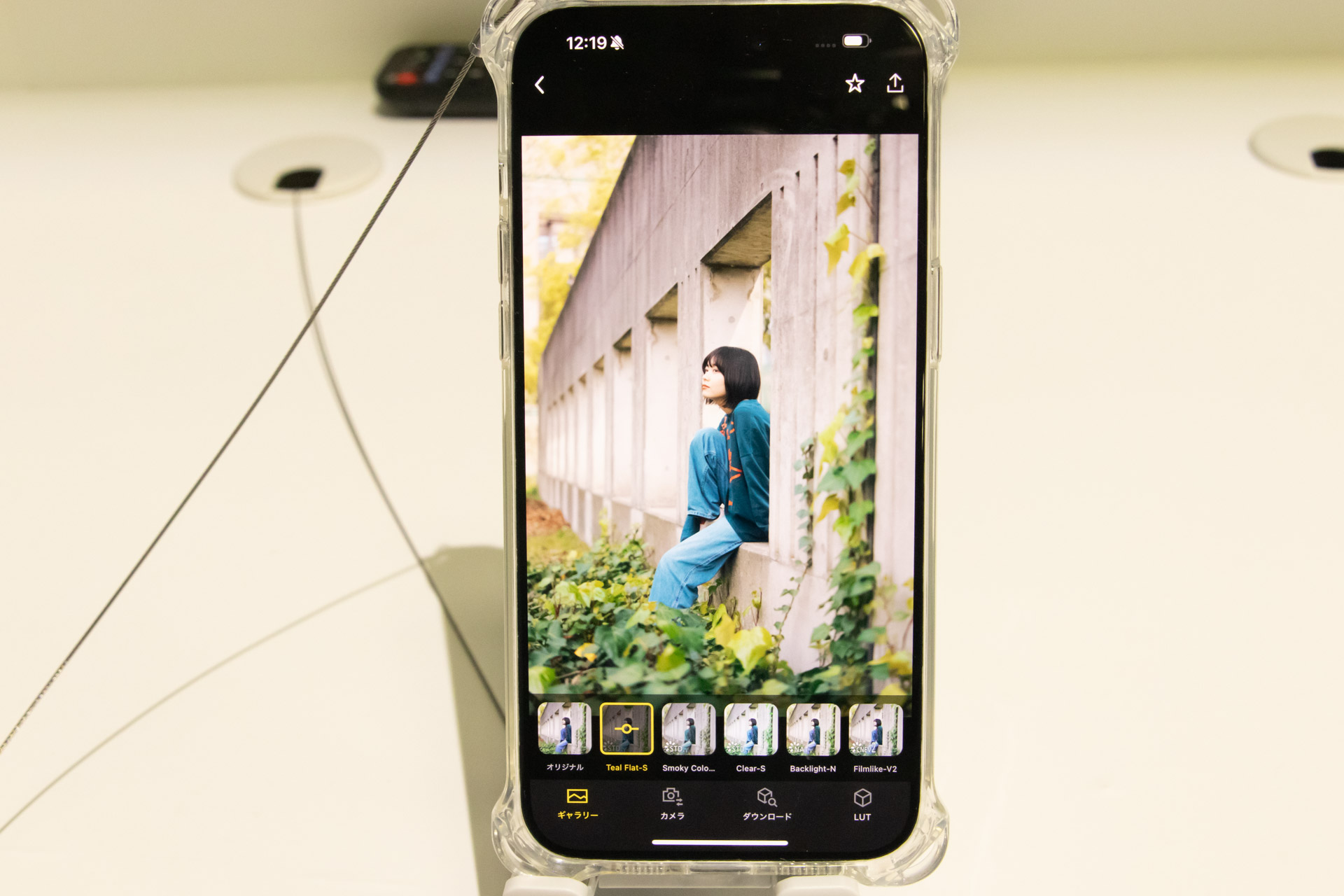 LUMIX LabでLUTを選択しているところ