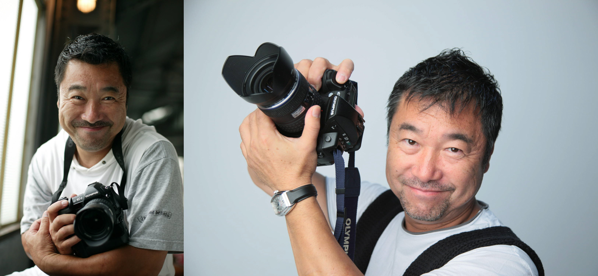 右の写真は当時アシスタントだった留学生のジ君が撮影してくれて比較的長い間使用していたプロフィール写真