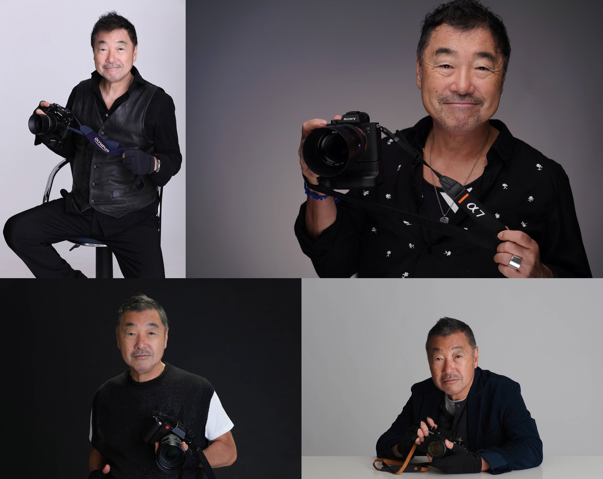 カメラの持ち方や背景もその時の雰囲気と用途に合わせて。プロフィール写真を撮ると決めて撮るときと、仕事のテスト撮影をして写りがいいなと思ったときにプロフィールも撮っておいたり