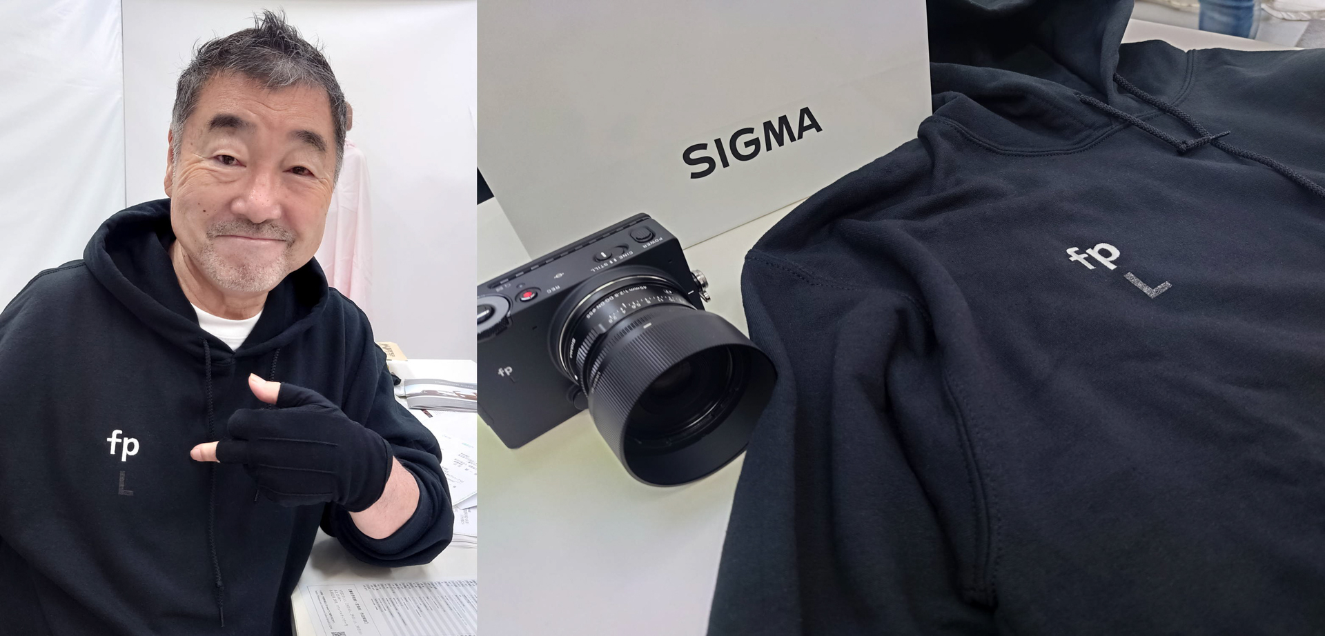 シグマ fp Lのパーカーはシンプルで着心地がいい