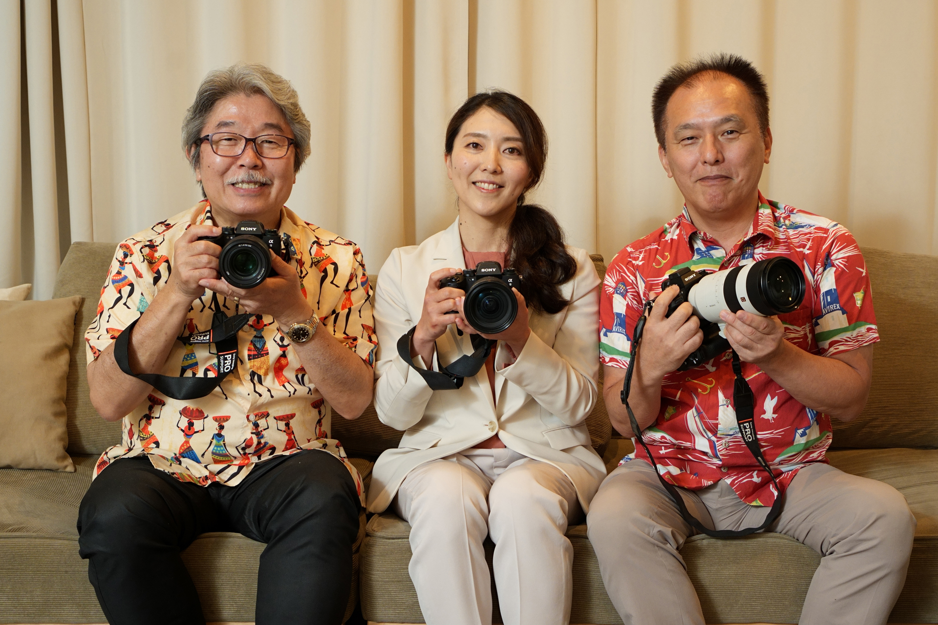 左から阿部秀之さん、萩原れいこさん、小城崇史さん