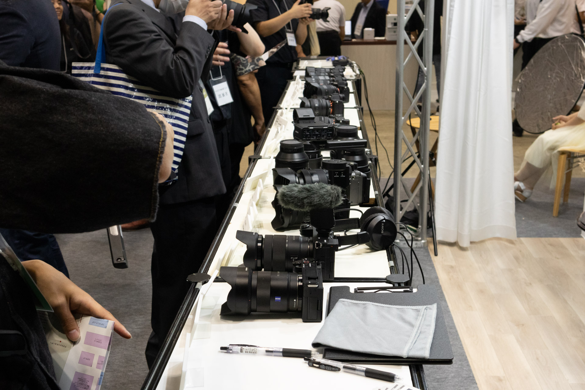 ソニーブースのハンズオンコーナー