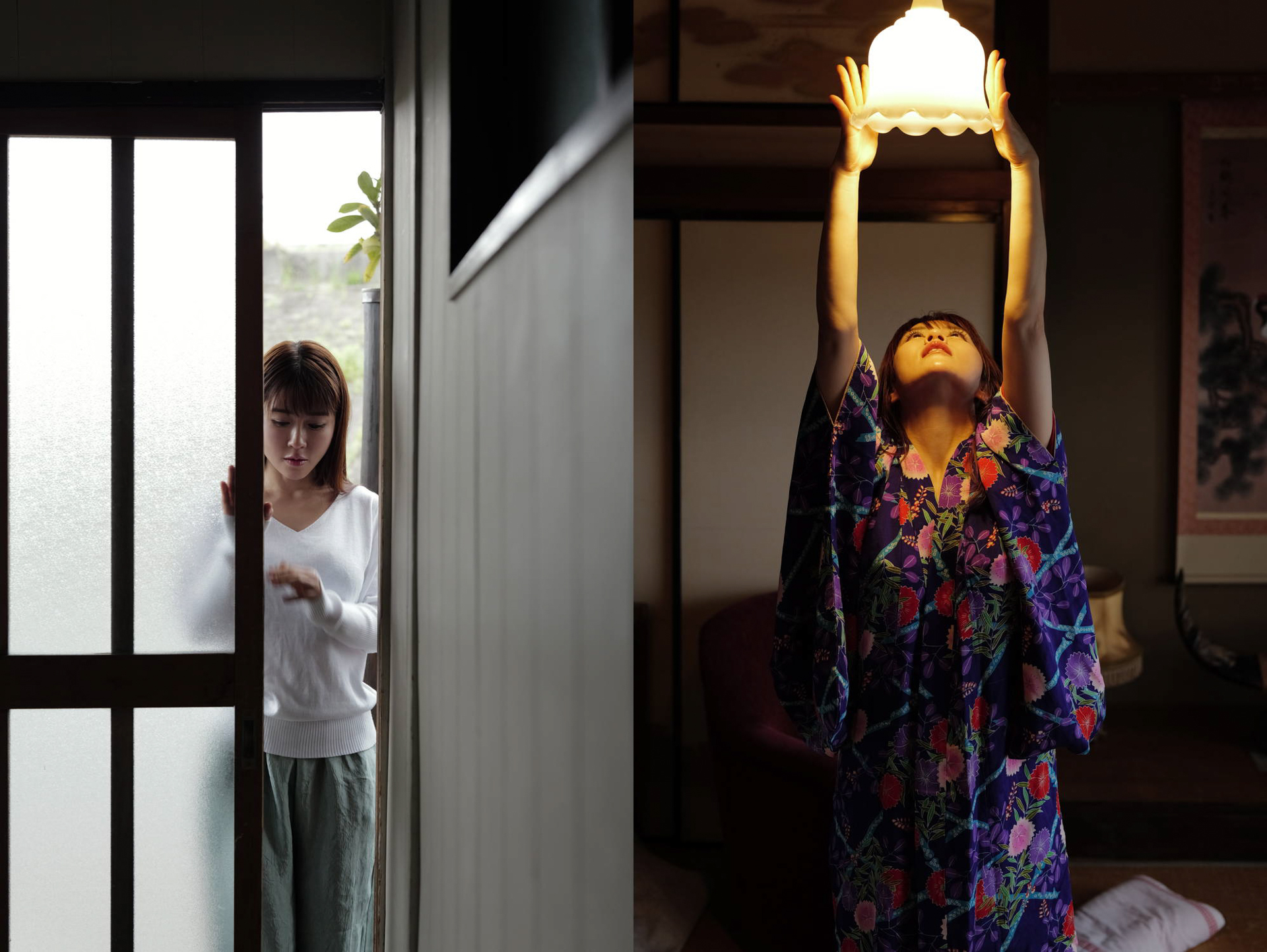 2024年撮影　共にライカ SL3／50mm F1.2 DG DN｜Art 024／絞り優先AE／F3.5／ISO 1000（左）1/80秒、＋0.3EV（右）1/125秒、－1.3EV